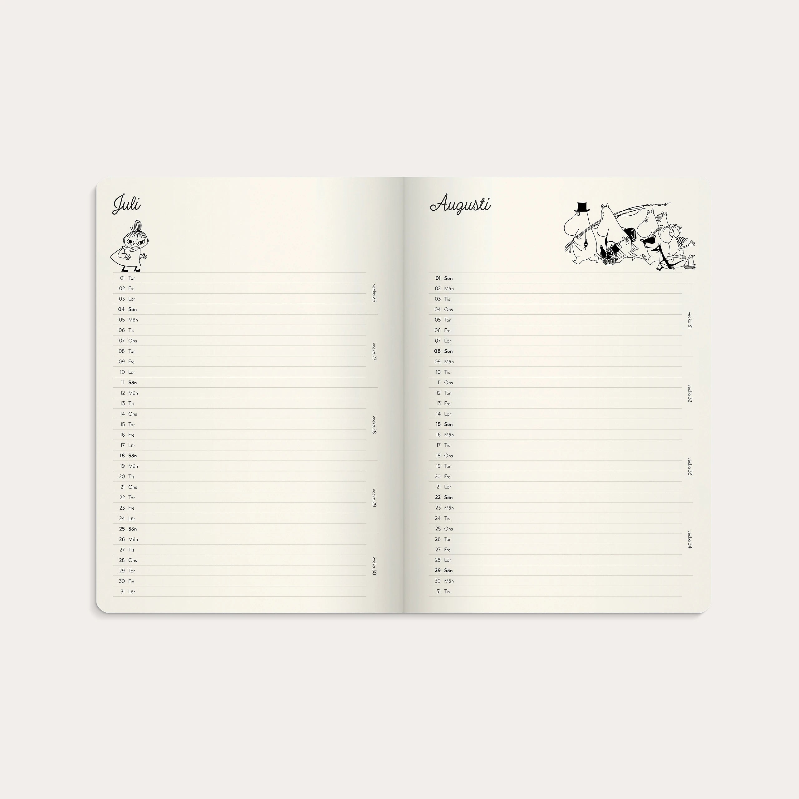 Kalender Mumin 2027