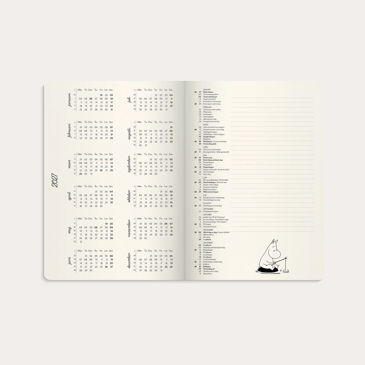 Kalender Mumin 2027