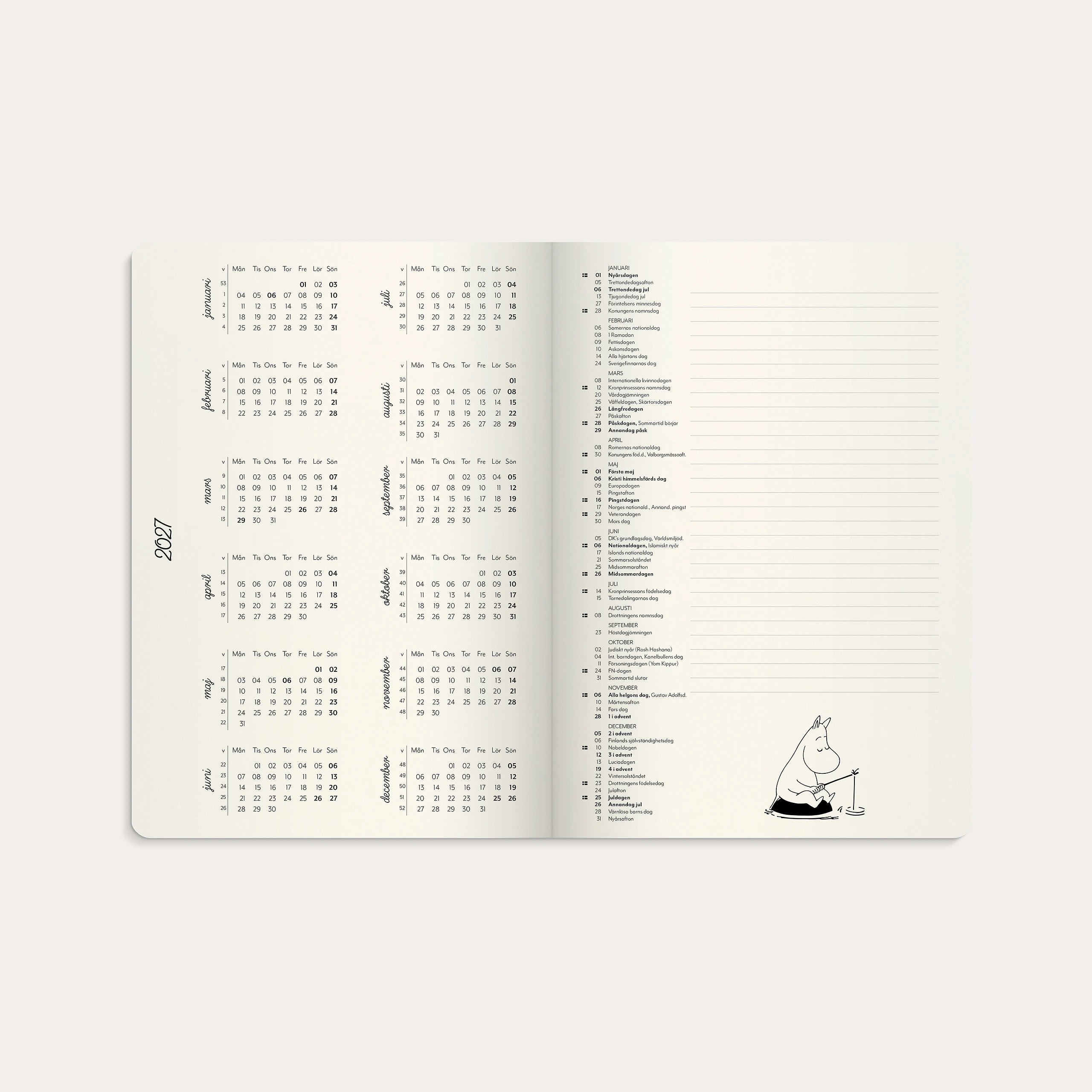 Kalender Mumin 2027