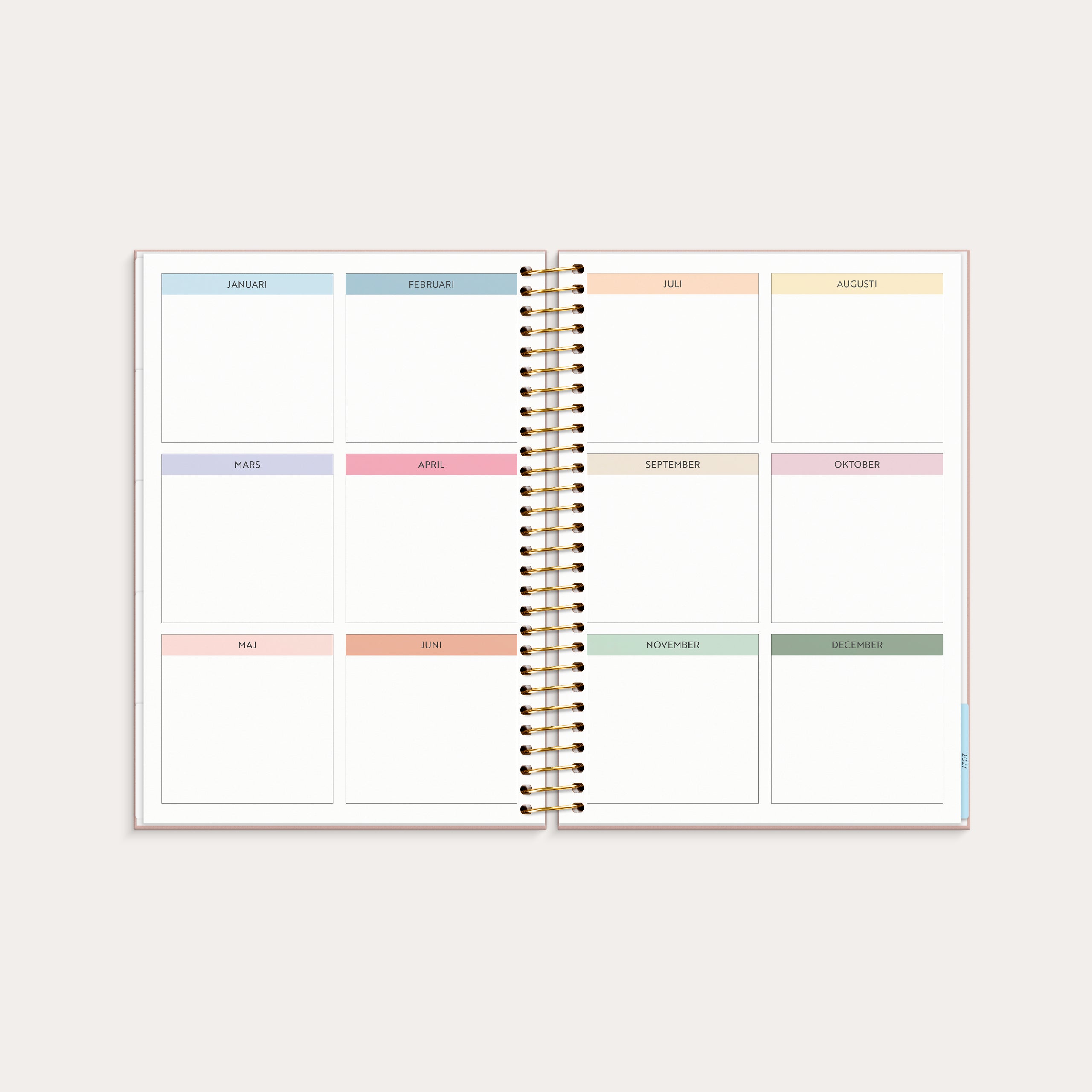 Life Organizer 2026 rosa