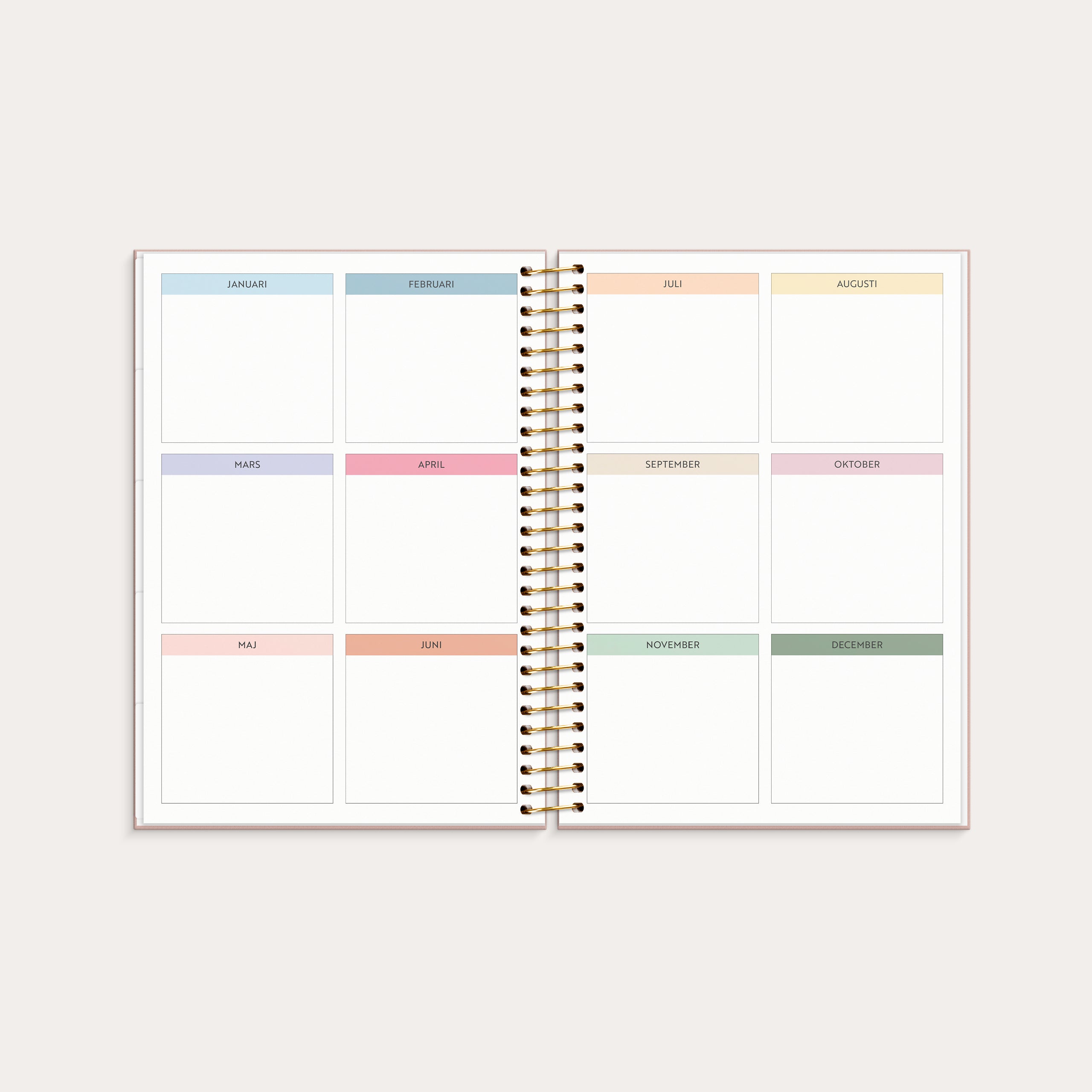 Life Organizer 2026 rosa