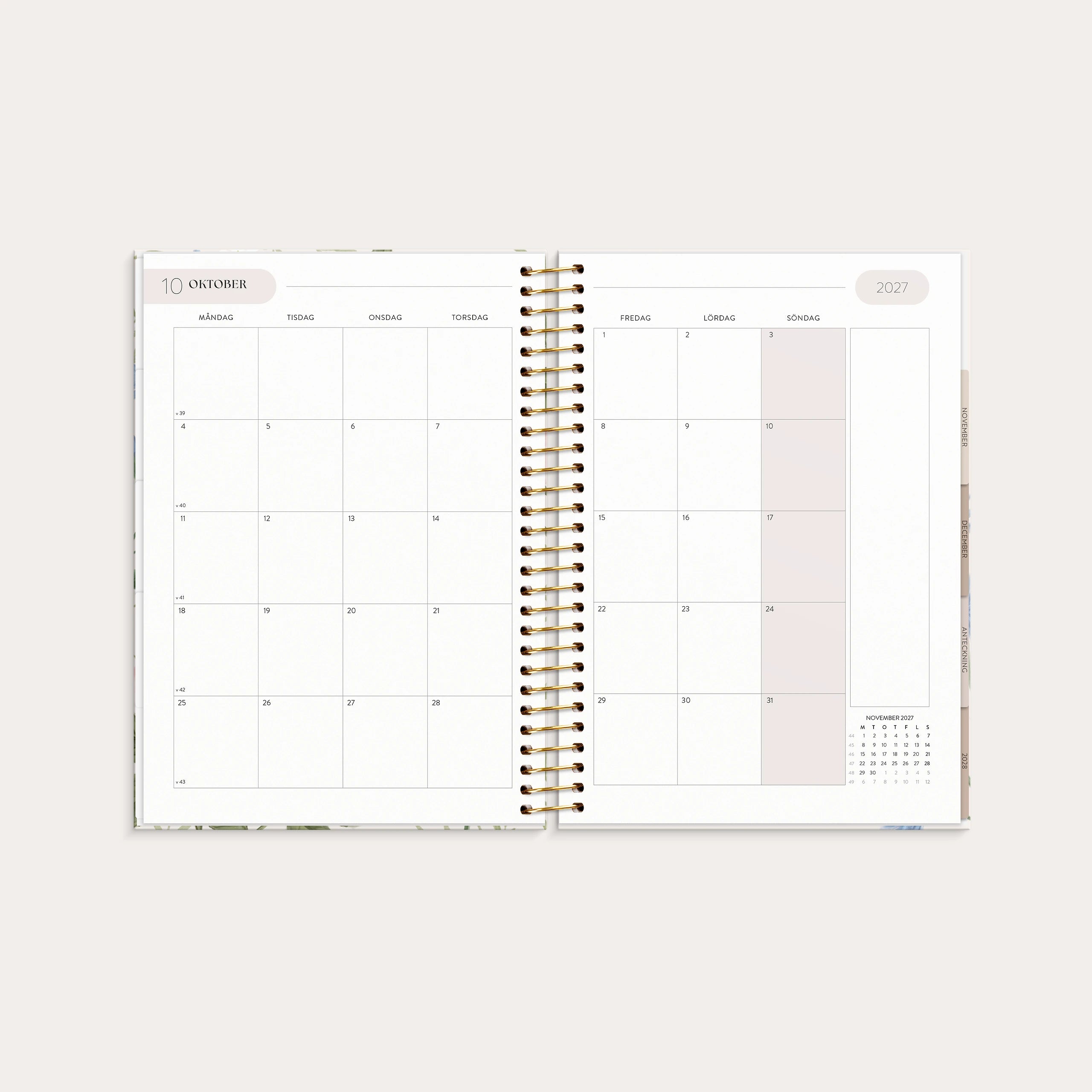 Life Organizer 2027 Blommor