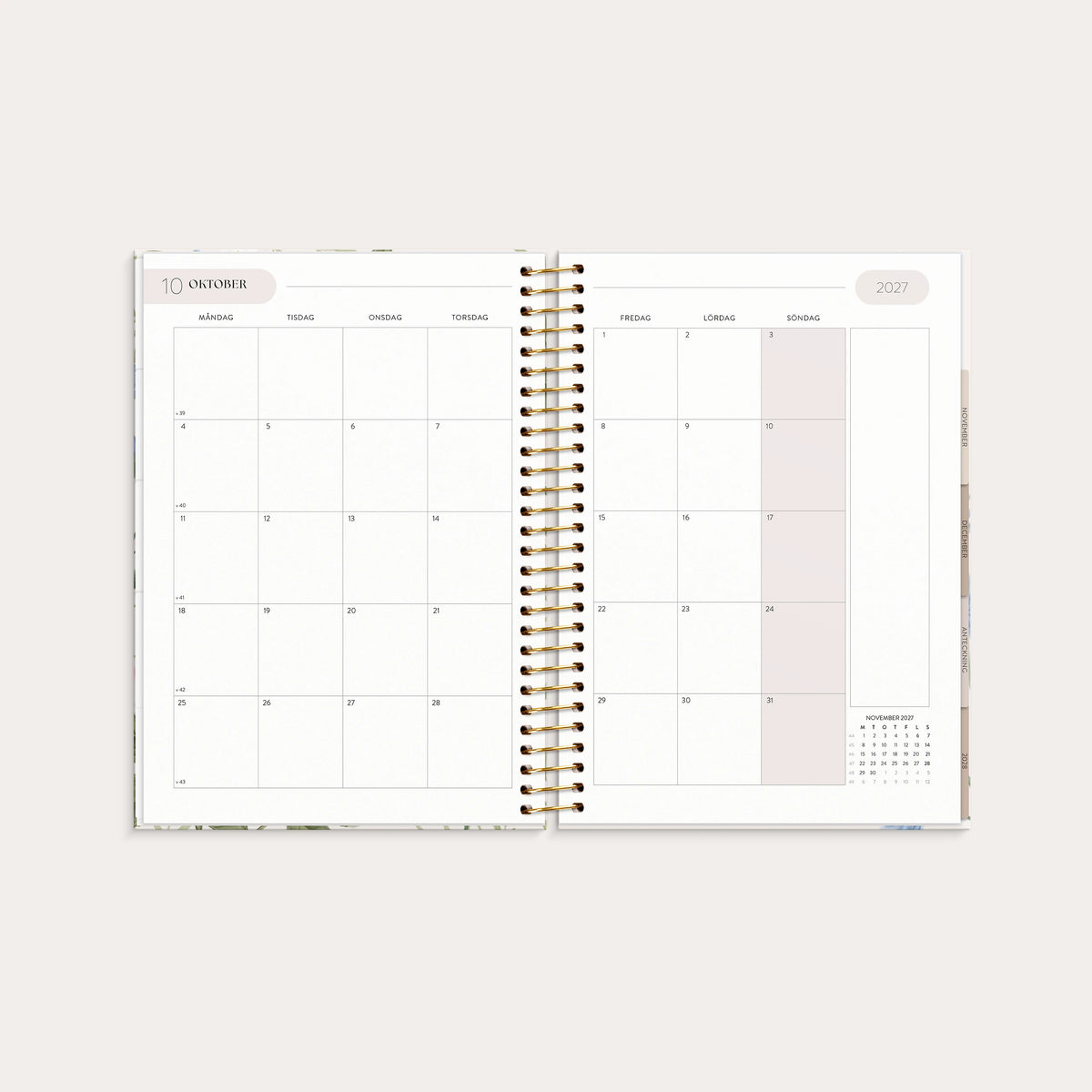 Life Organizer 2027 Blommor