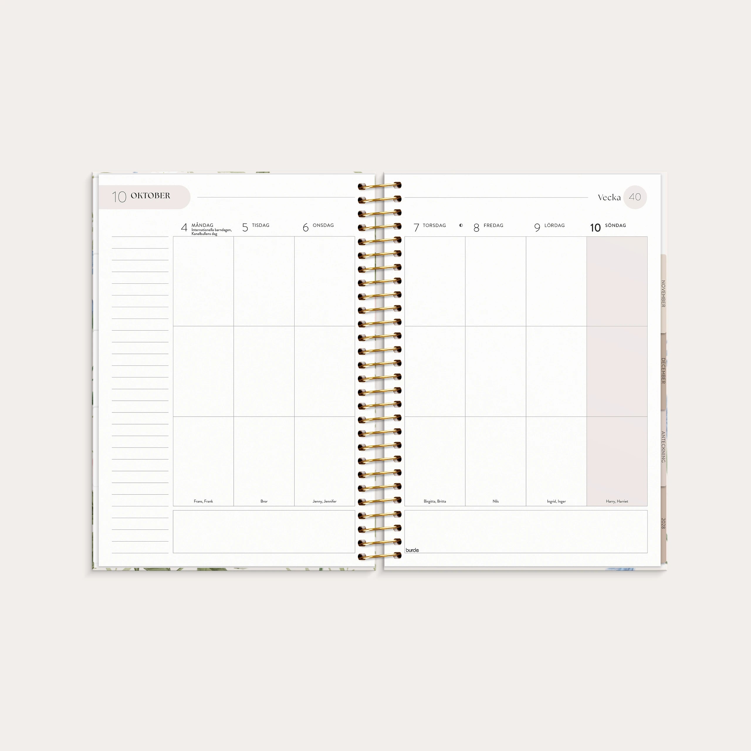 Life Organizer 2027 Blommor