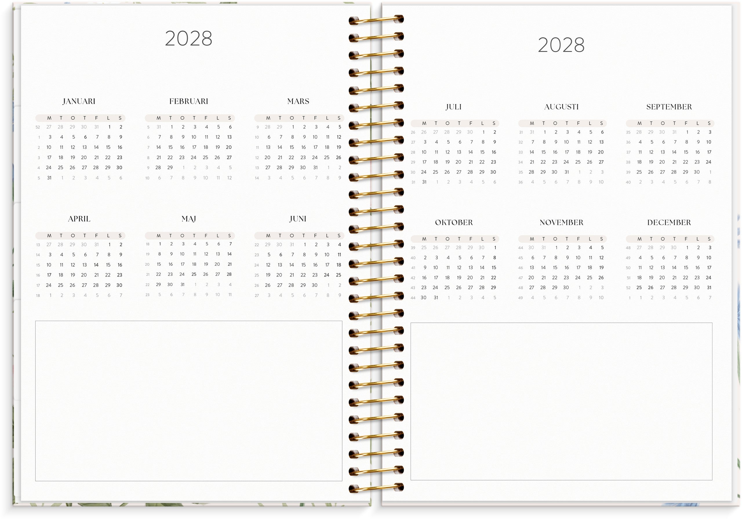 Life Organizer 2027 Blommor