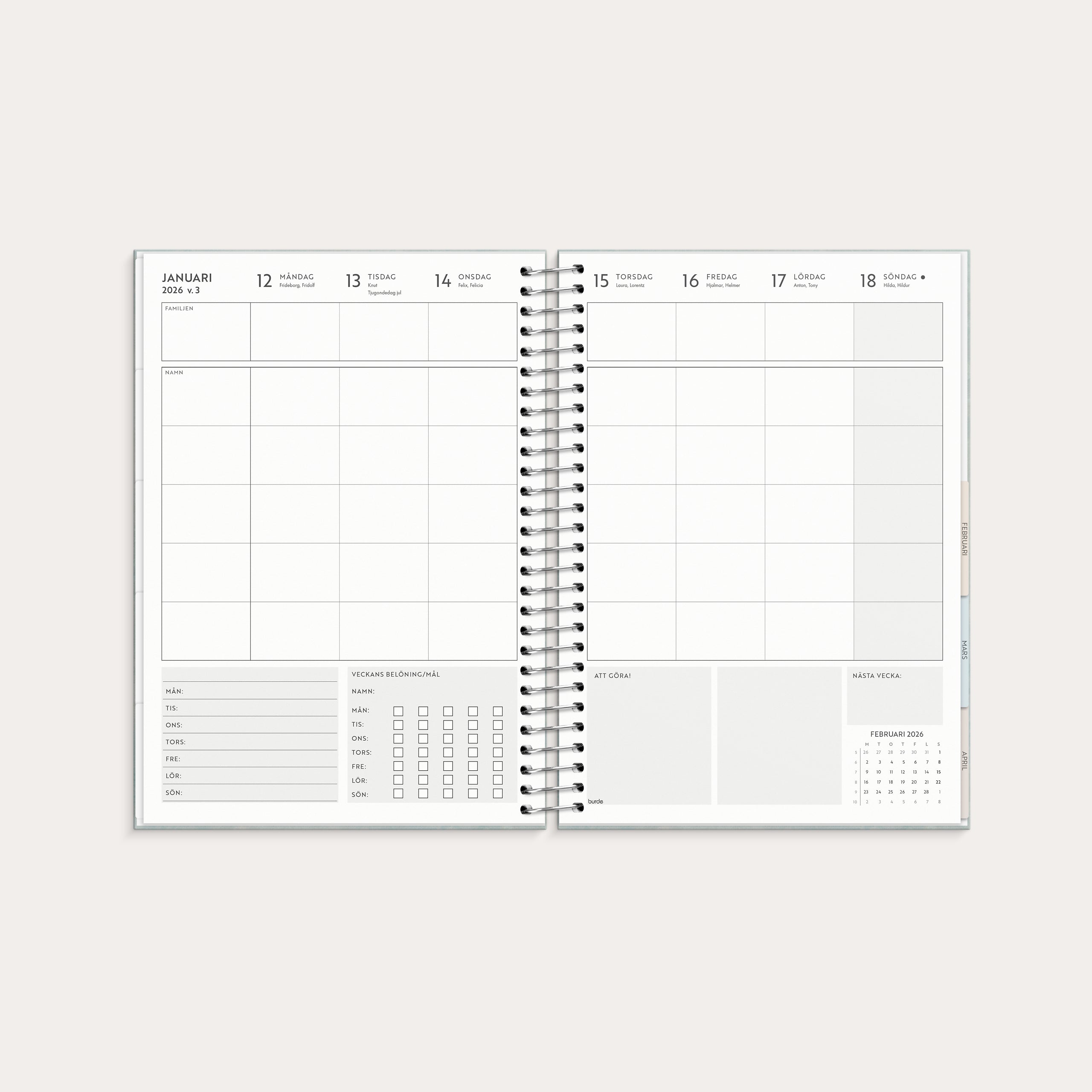 Life Organizer Family Planner 2026