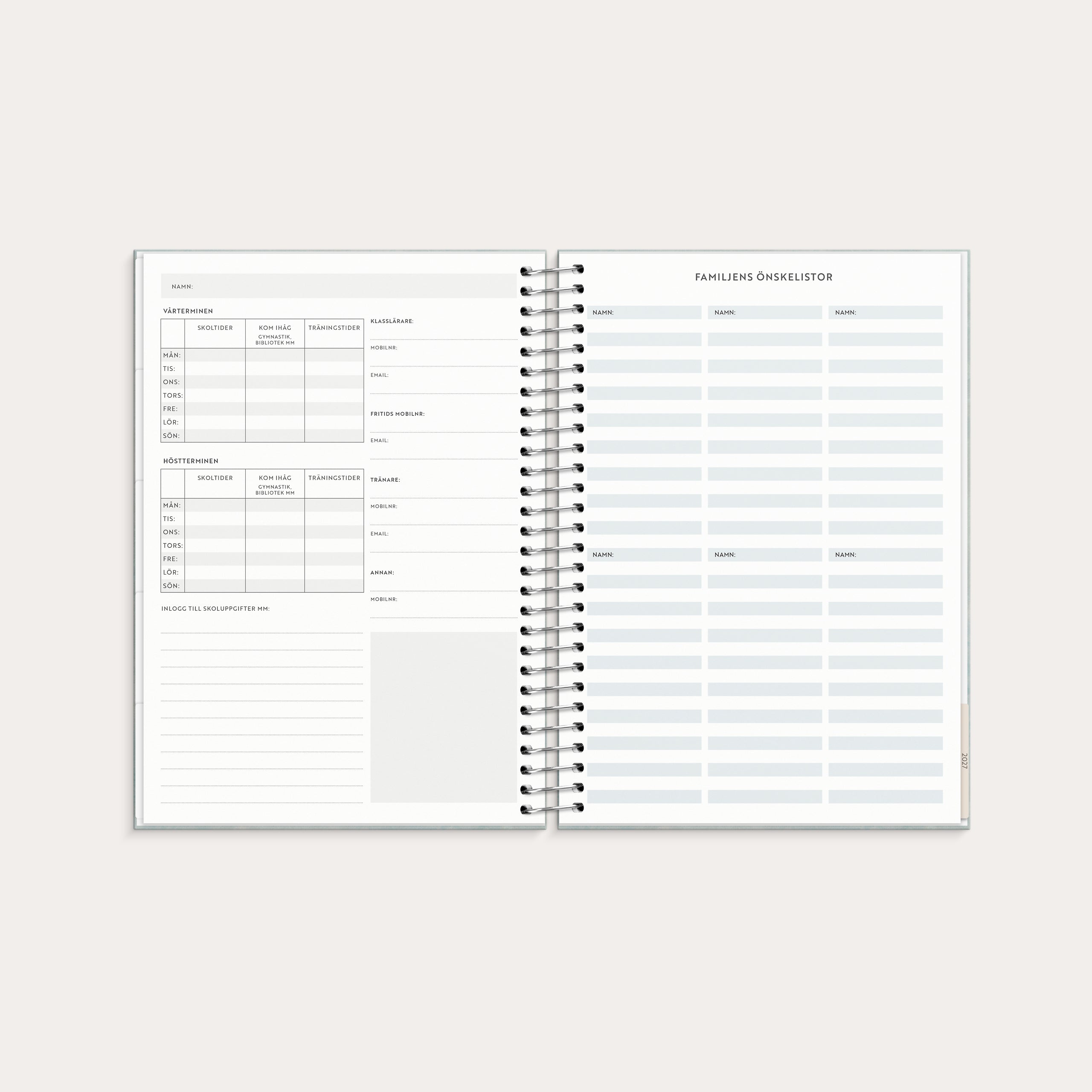 Kalender 2026 Life Organizer Family Planner