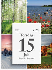 Väggplån med dagblock 2027 Årstiderna
