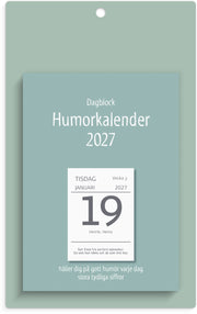 Väggplån med dagblock 2027 Humor