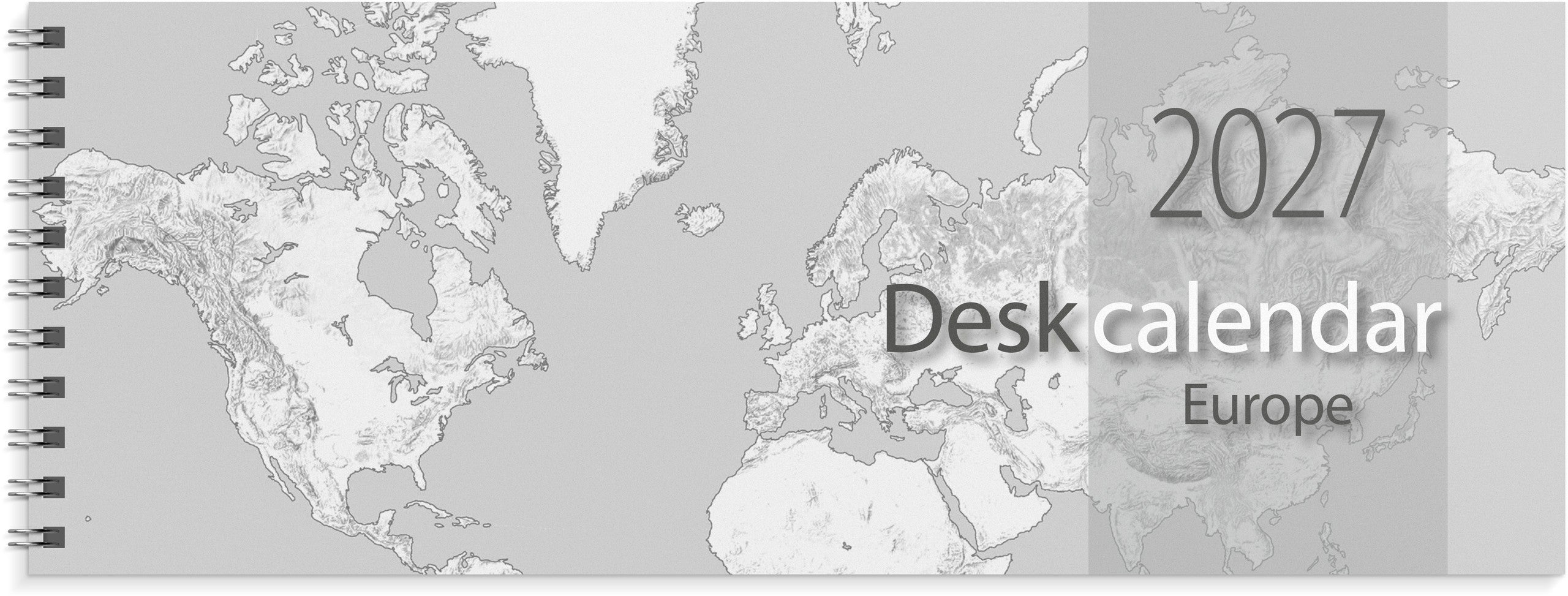 Desk calendar Europe 2027