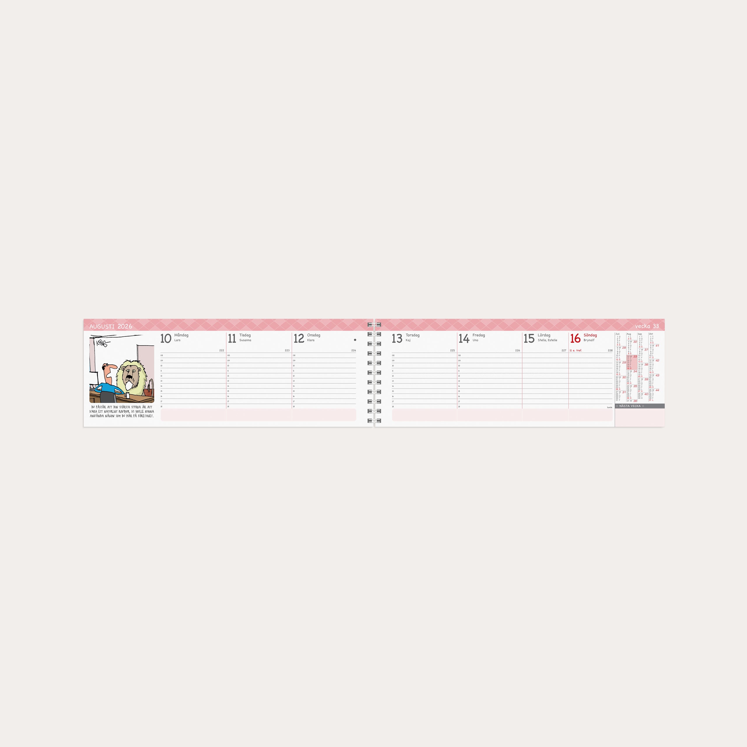 Kalender 2026 Stor Plankalender Humor