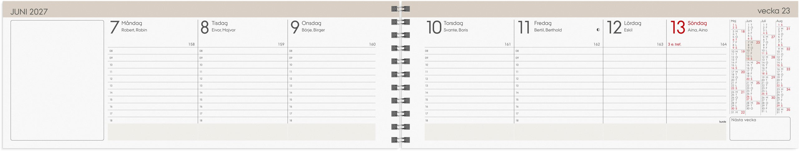Stor Plankalender Trend 2027