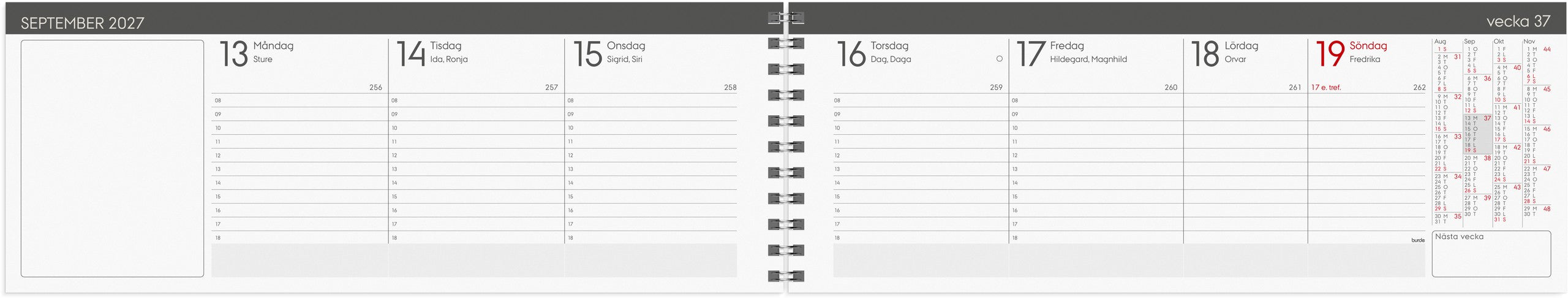 Stor Plankalender Trend 2027