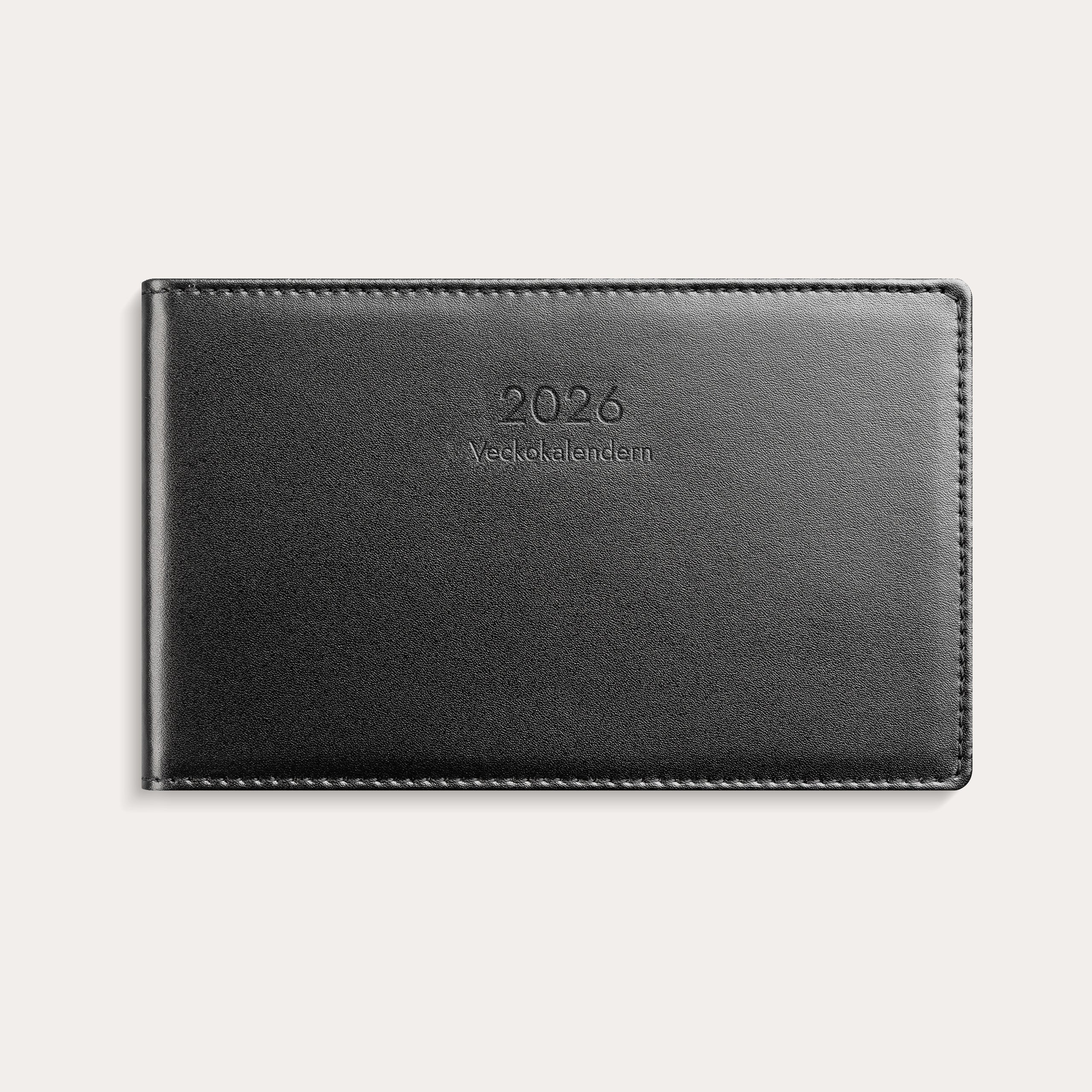 Veckokalendern 2026 svart skinn