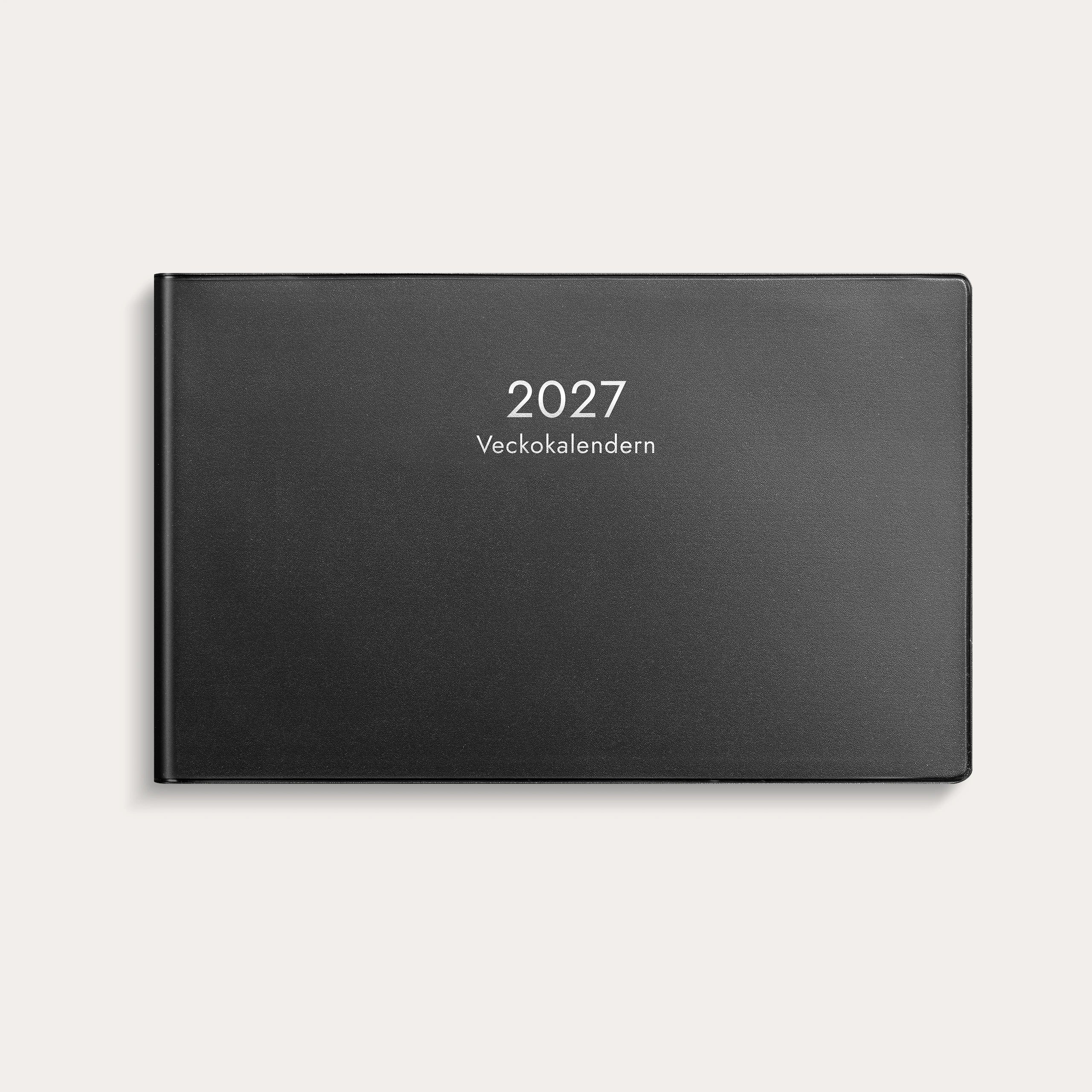 Veckokalendern 2027 svart plast