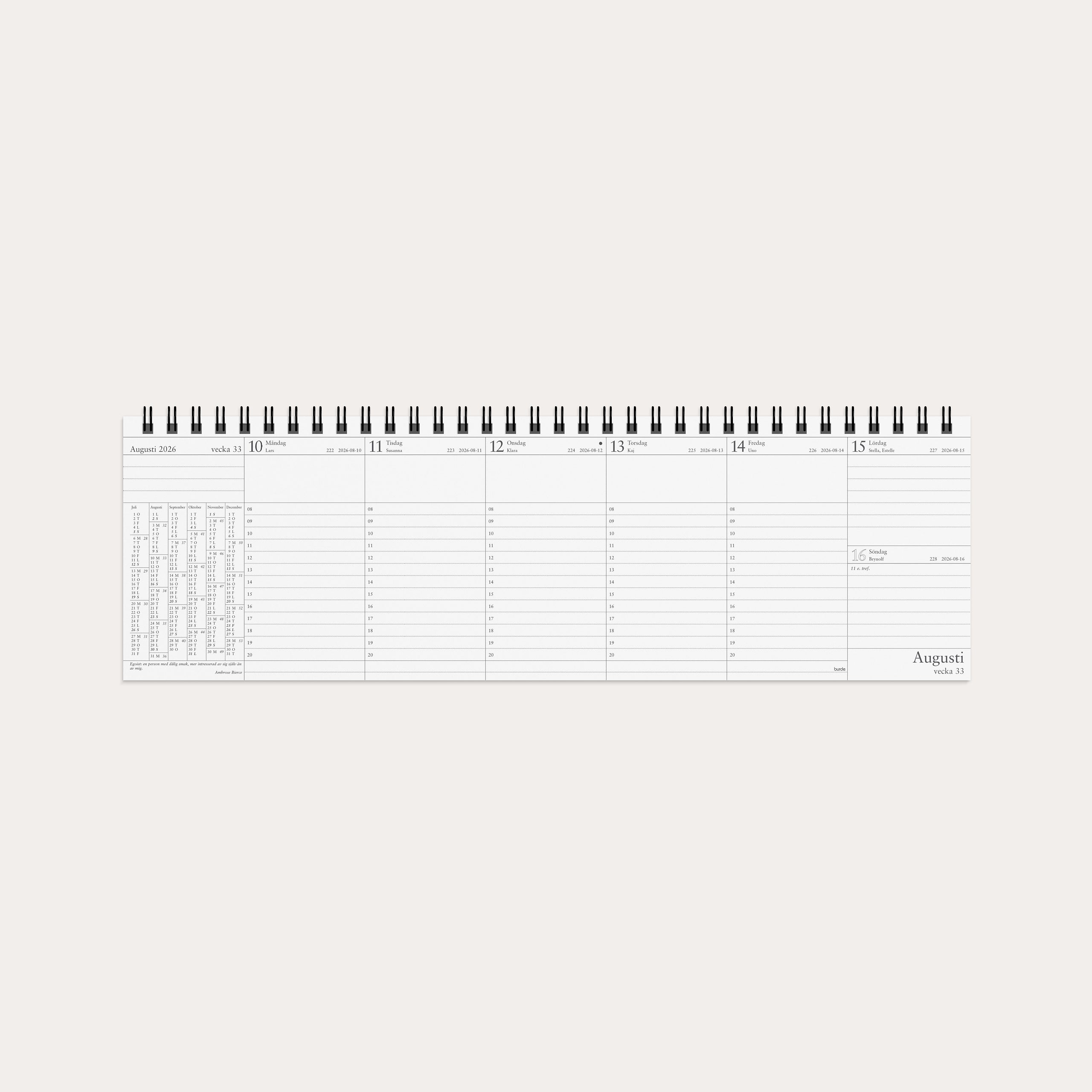 Kalender 2026 VIP-kalendern