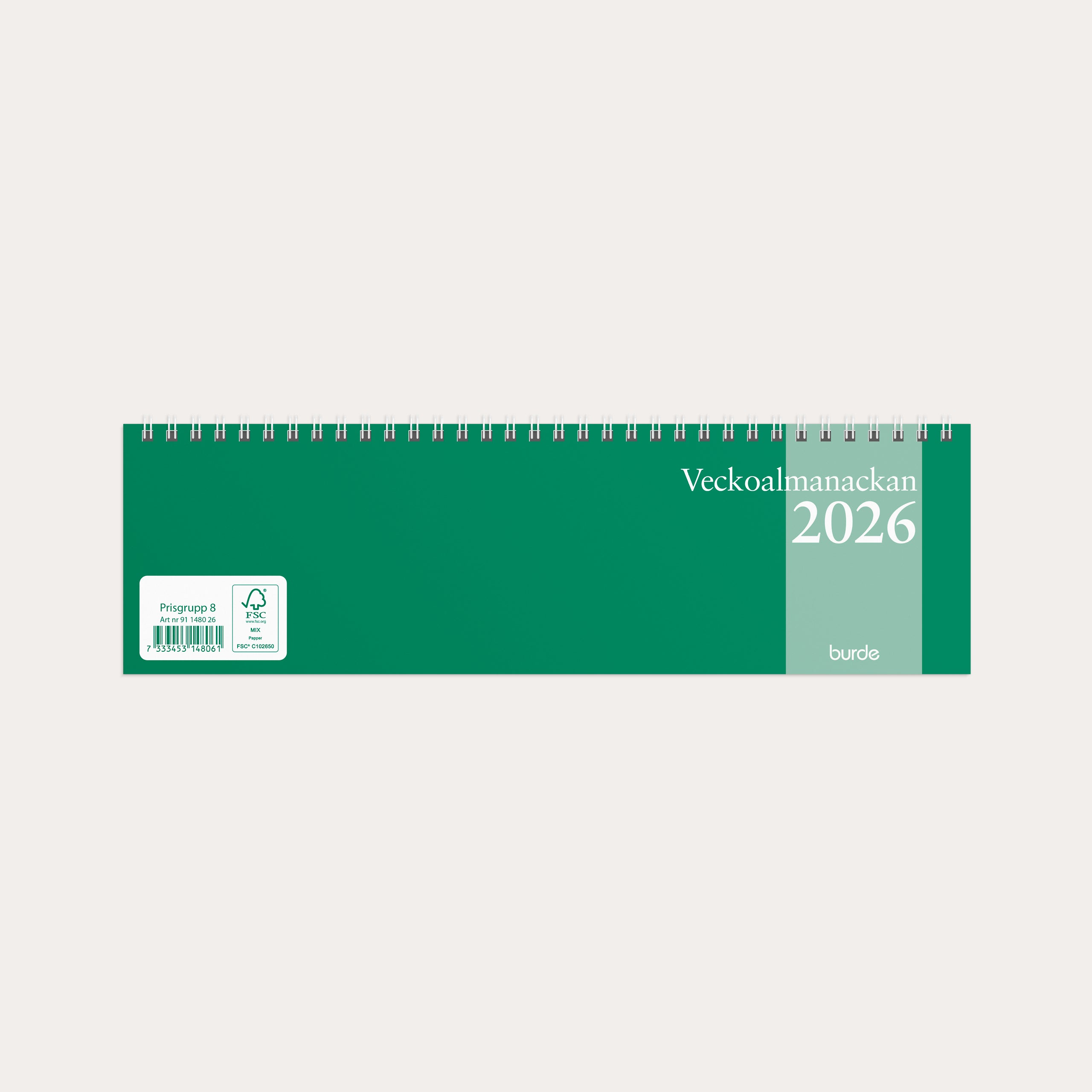 Kalender 2026 Veckoalmanackan