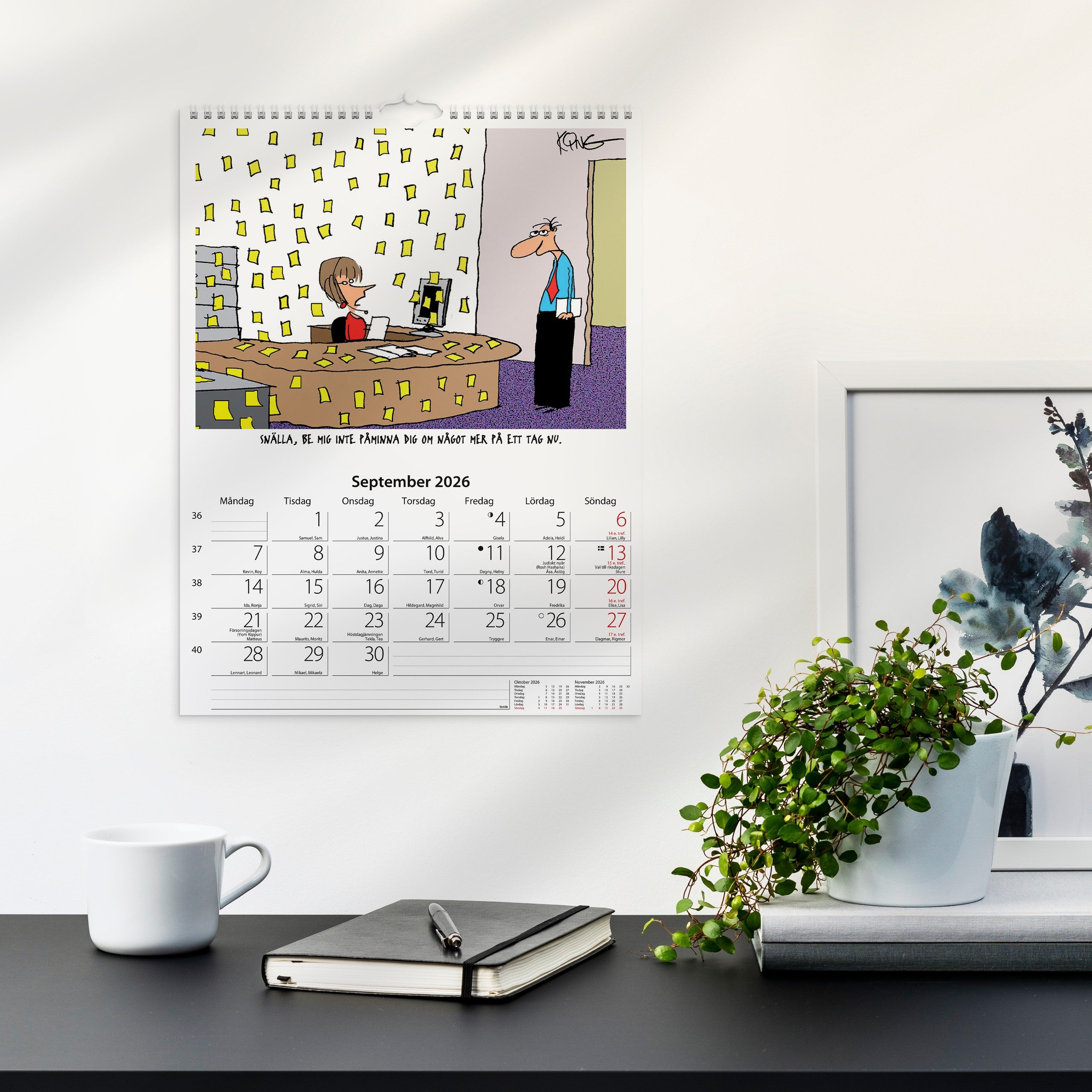 Väggkalender 2026 Kontorshumor
