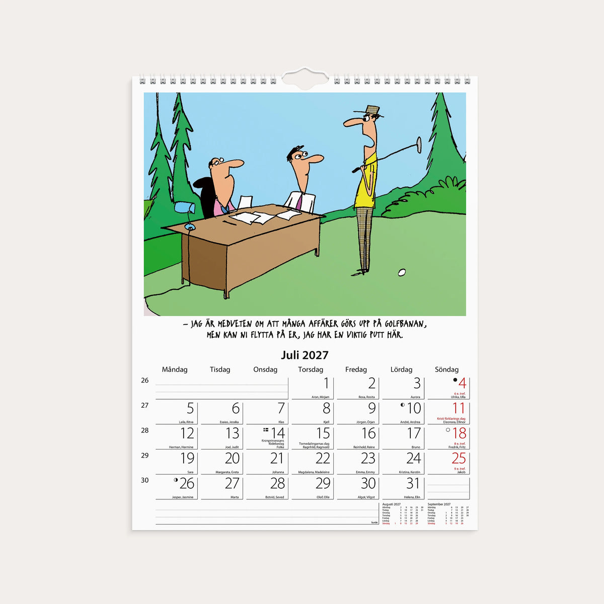 Väggkalender 2027 Kontorshumor