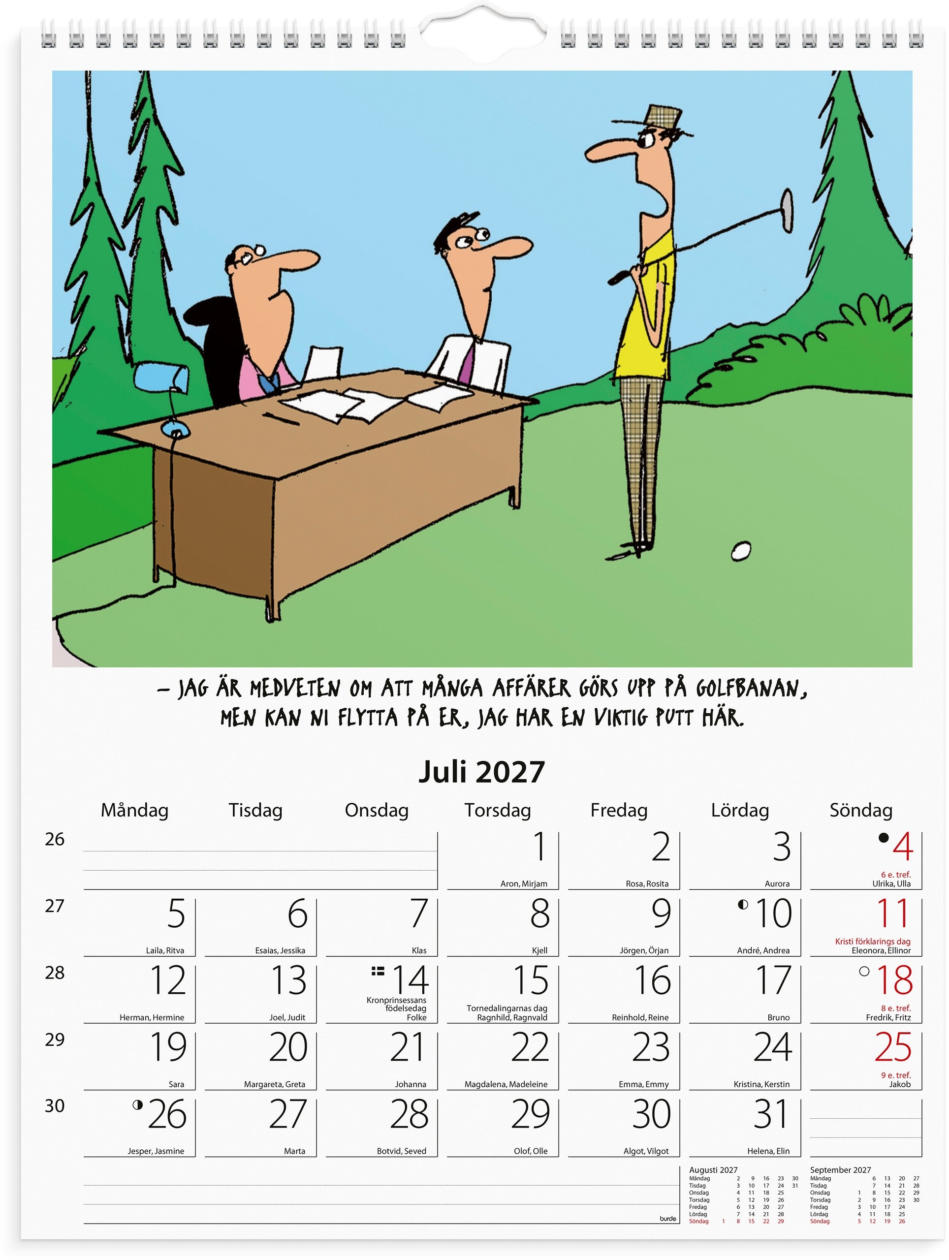 Väggkalender 2027 Kontorshumor