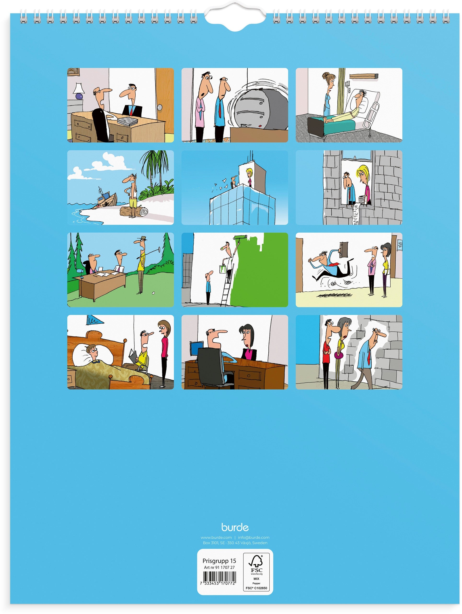 Väggkalender 2027 Kontorshumor