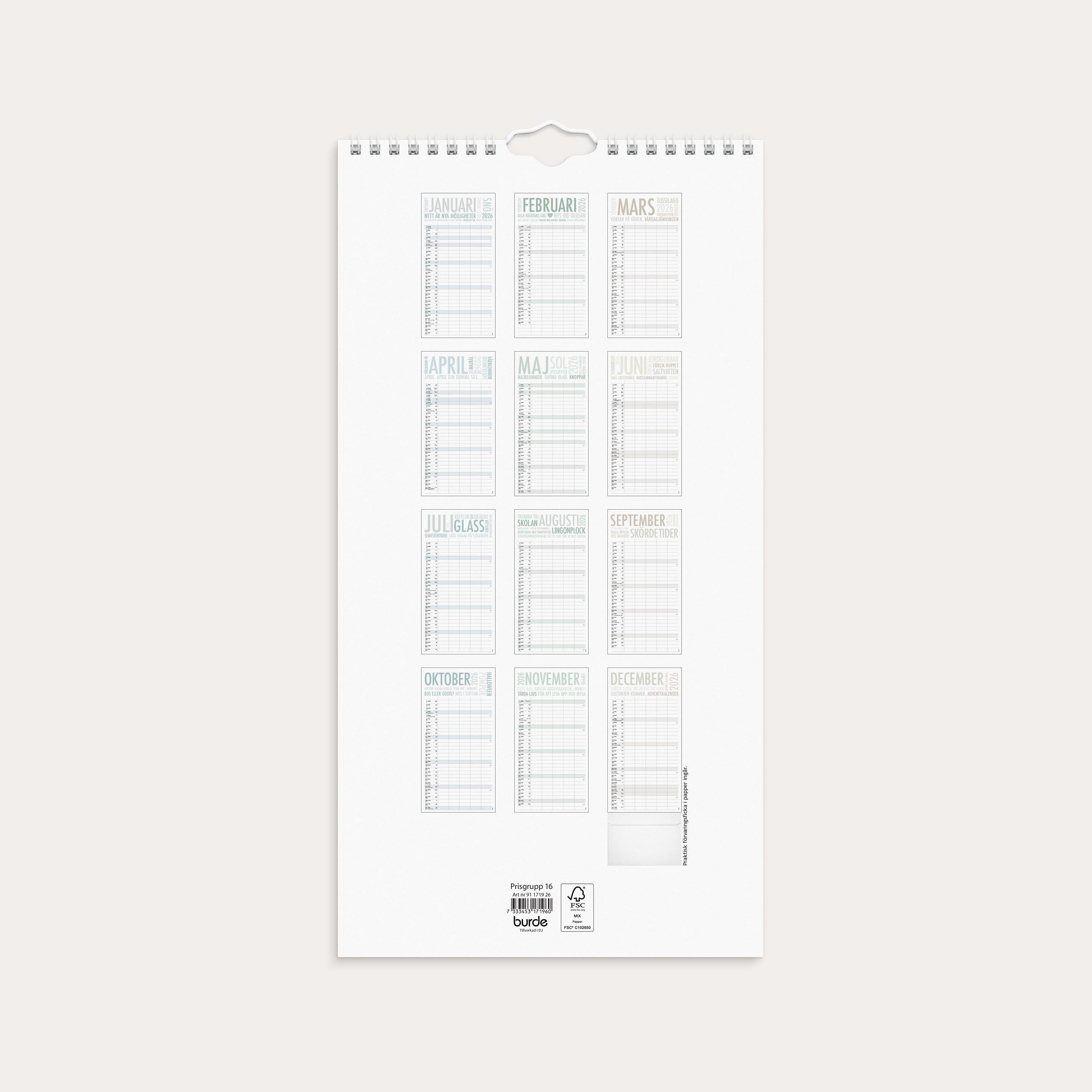 Familjekalender 2026 TrendArt