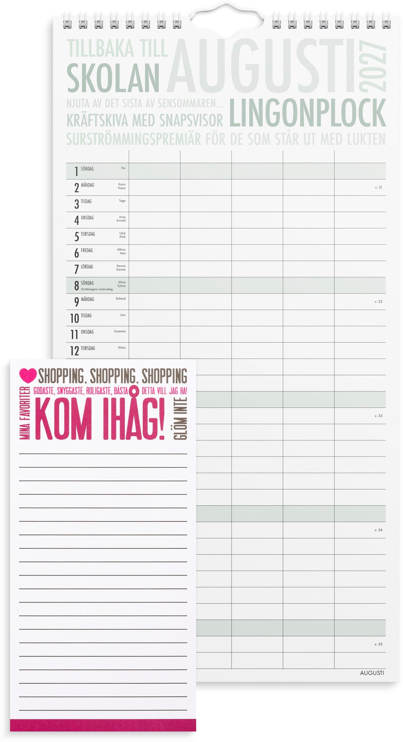 Familjekalender 2027 TrendArt