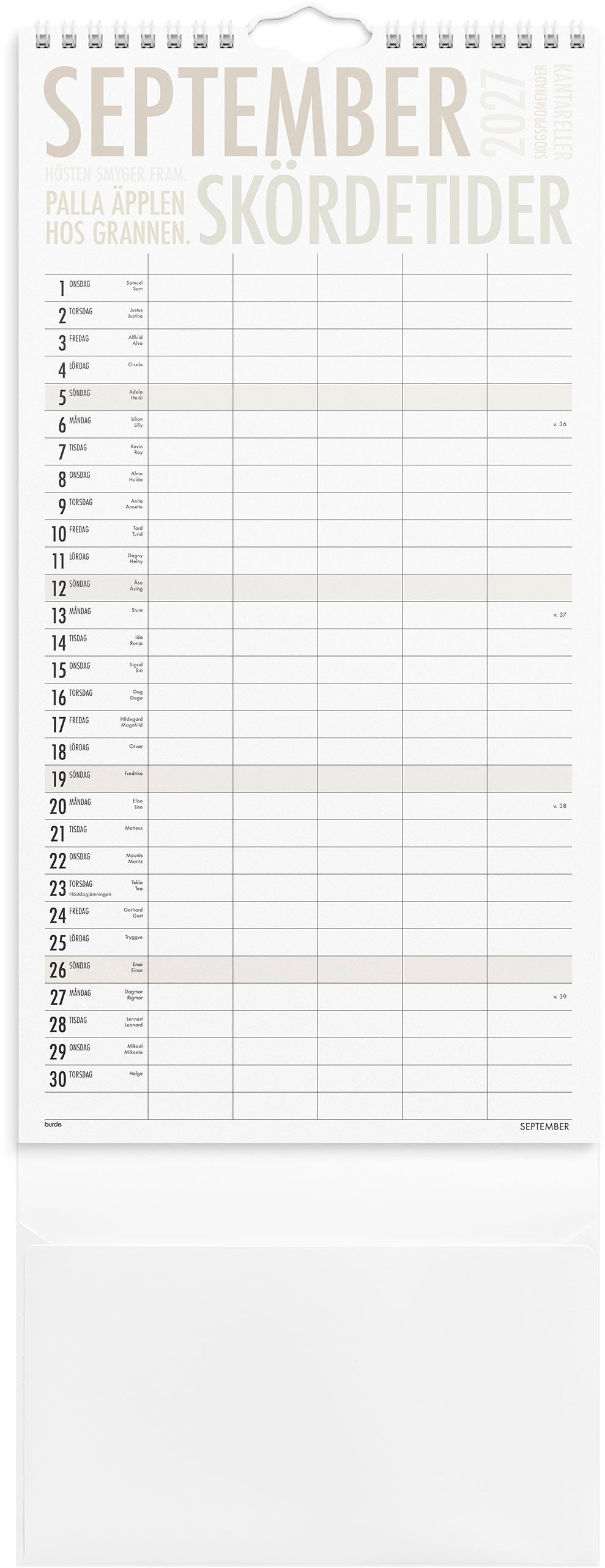 Familjekalender 2027 TrendArt