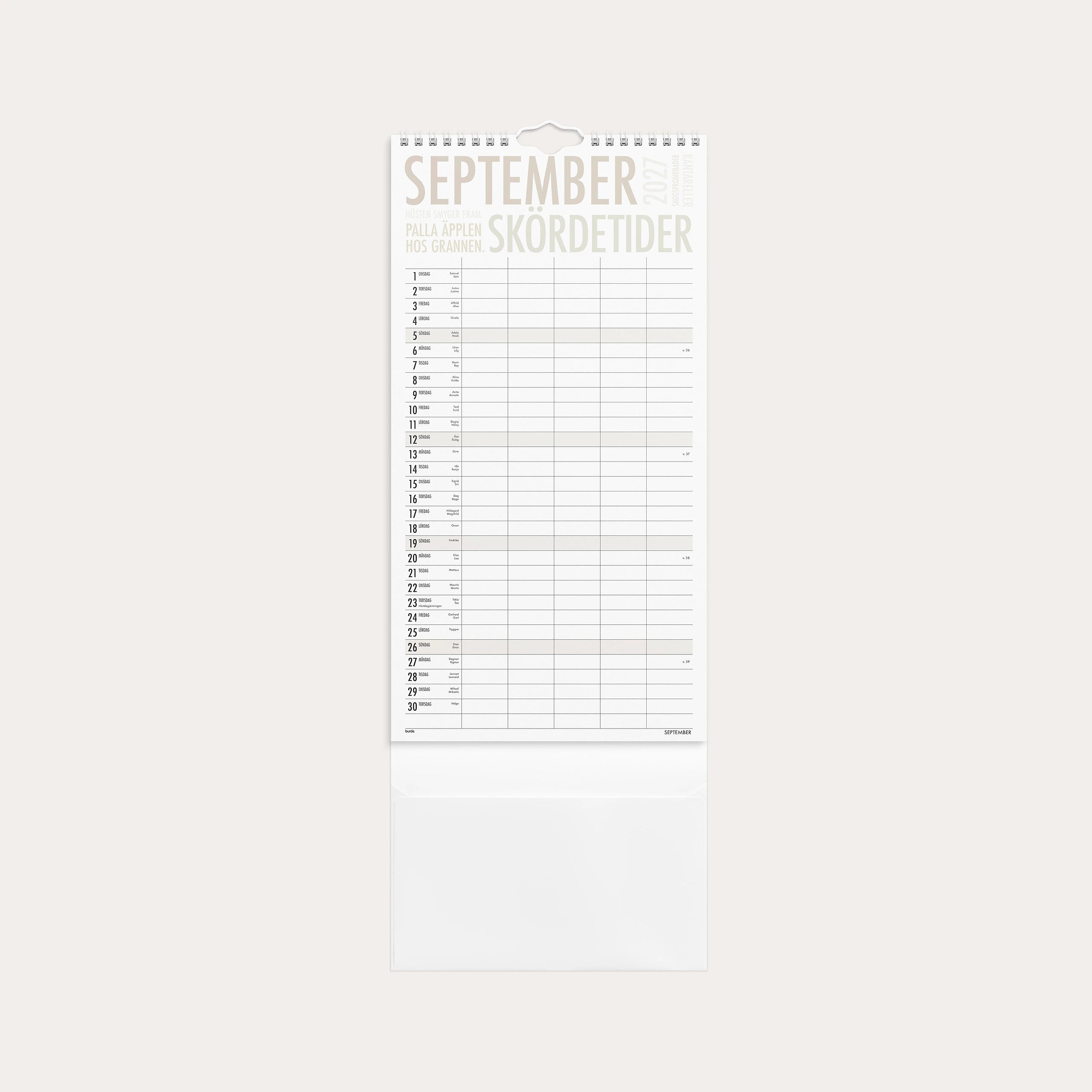 Familjekalender 2027 TrendArt