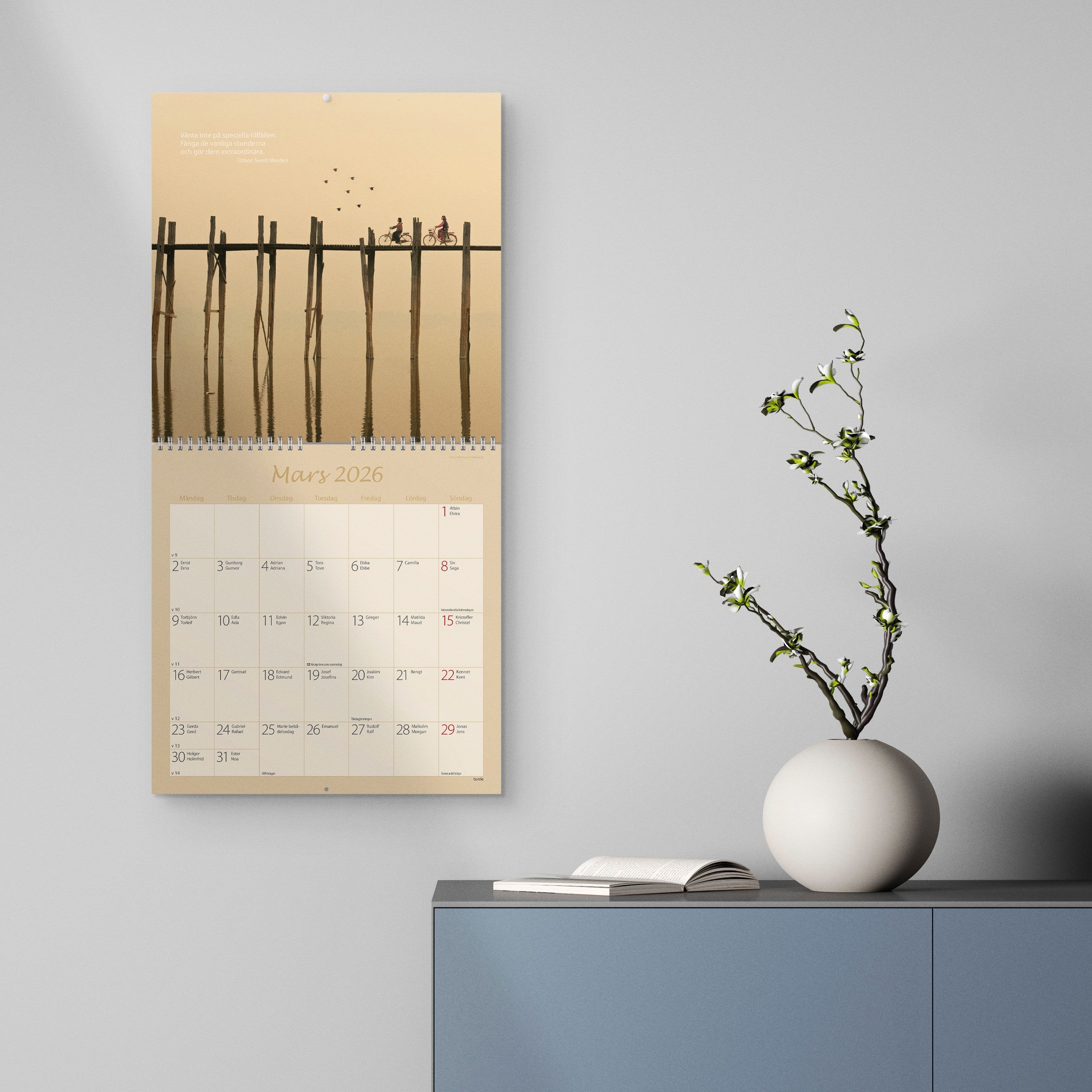 Väggkalender 2026 Carpe Diem