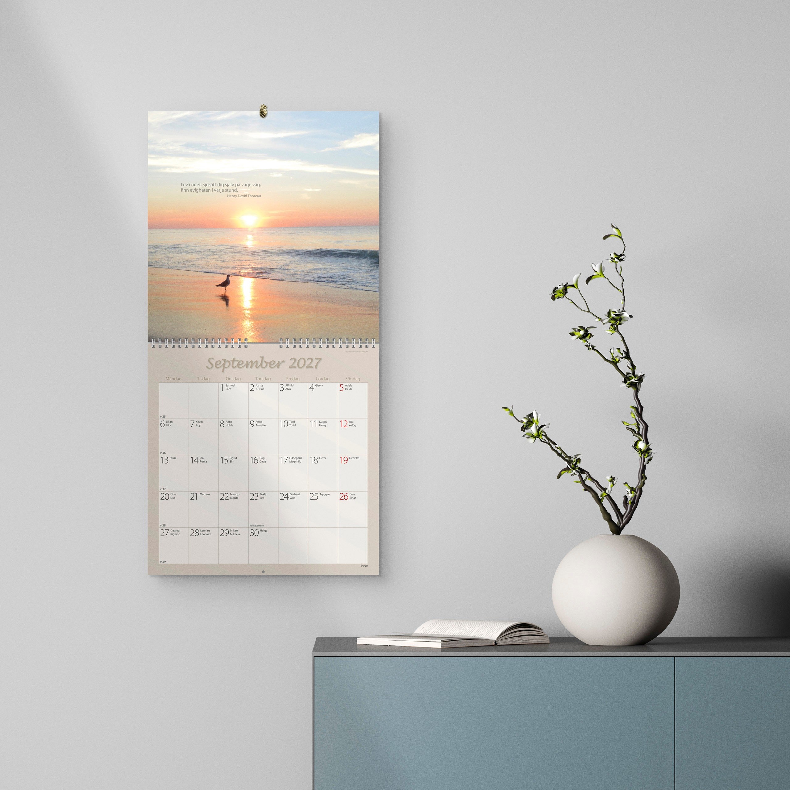 Väggkalender 2027 Carpe Diem