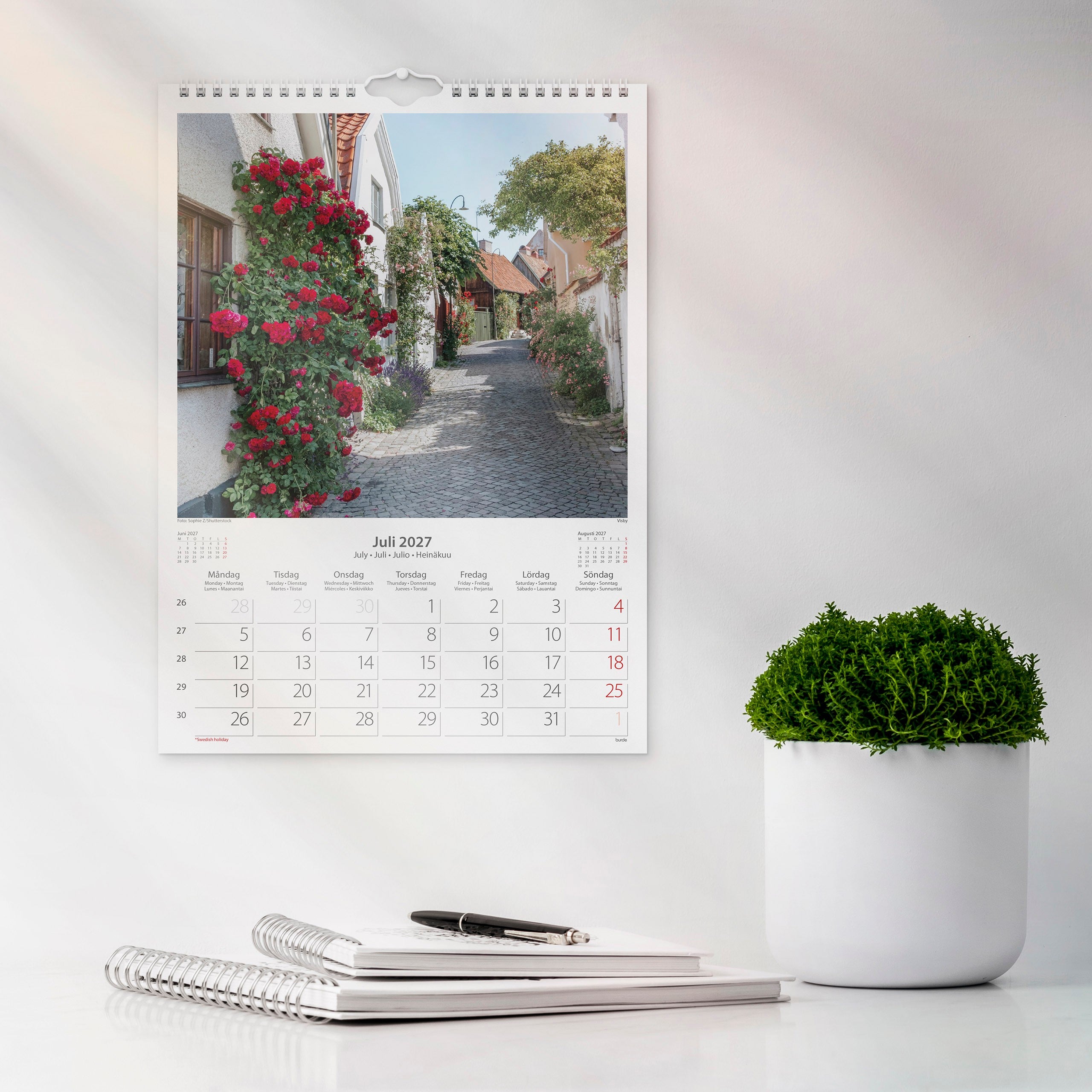 Väggkalender 2027 Beautiful Sweden