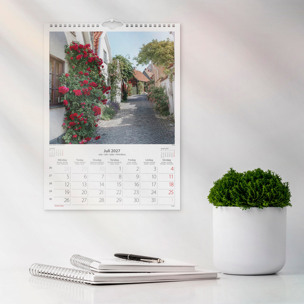 Väggkalender 2027 Beautiful Sweden