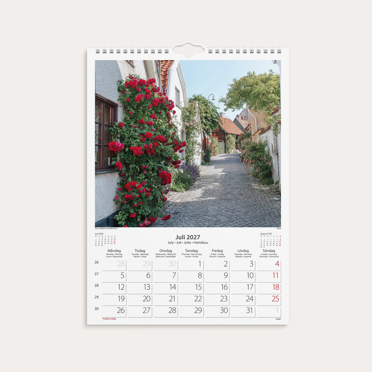 Väggkalender 2027 Beautiful Sweden