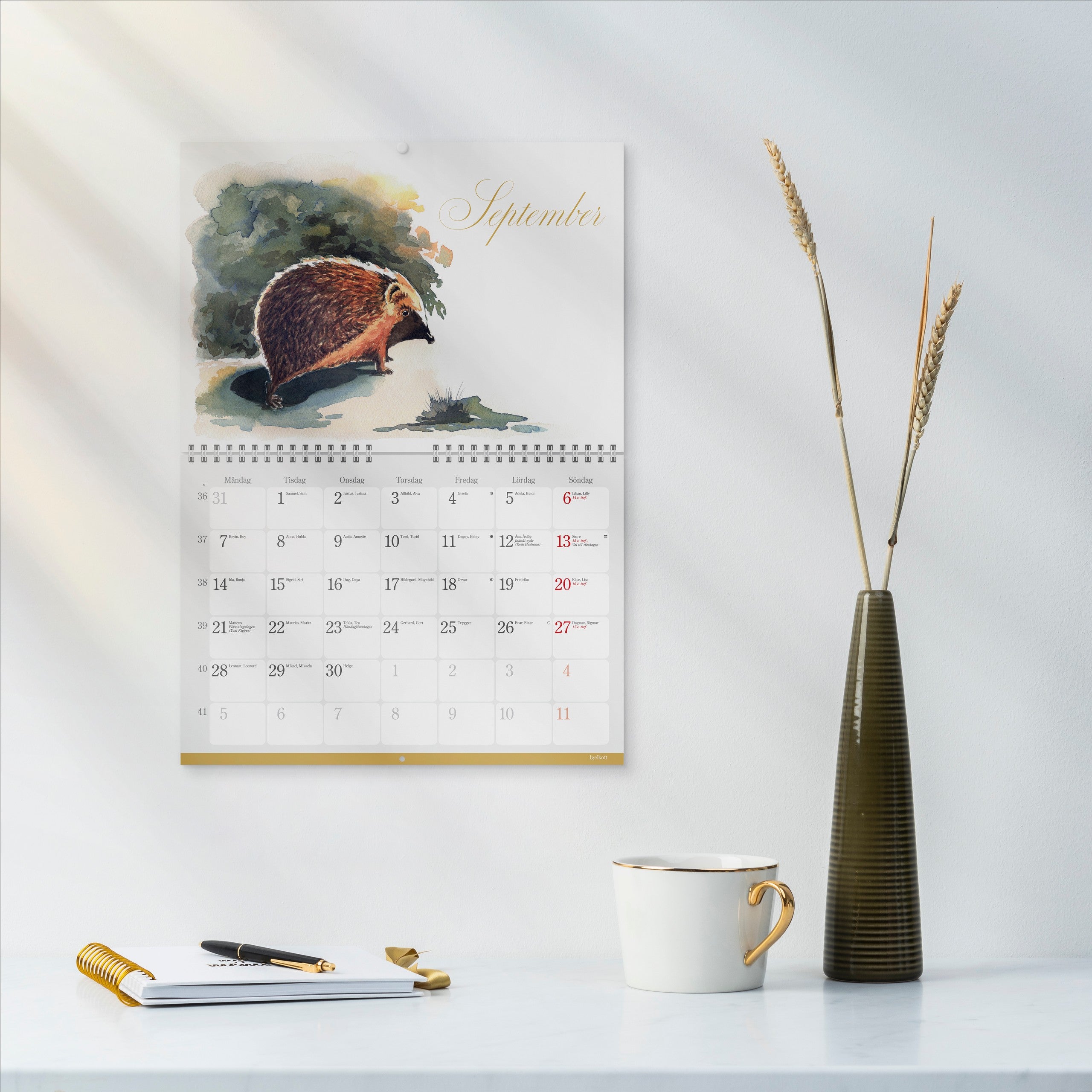 Väggkalender 2026 Naturalmanacka