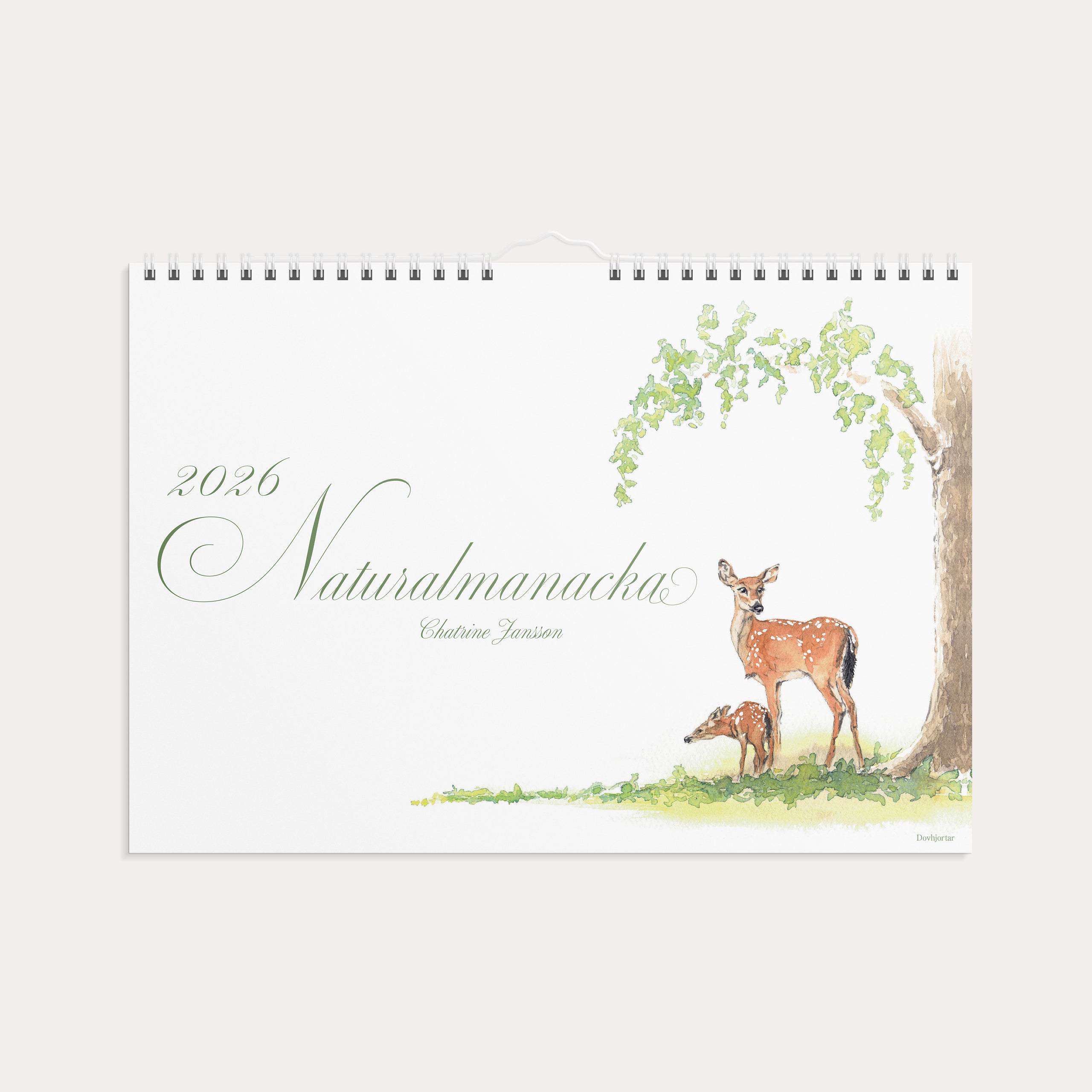 Väggkalender 2026 Naturalmanacka