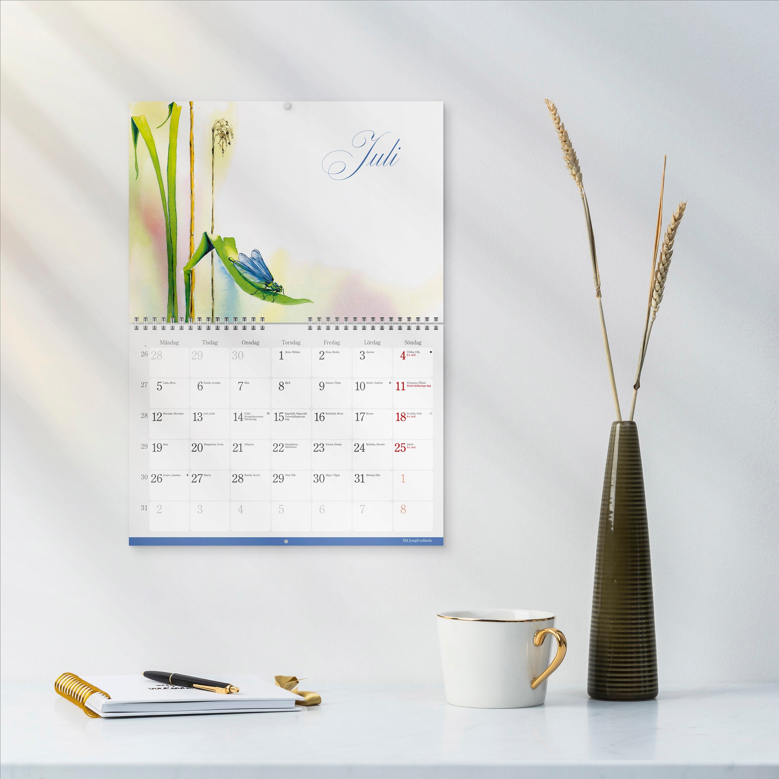 Väggkalender 2027 Naturalmanacka