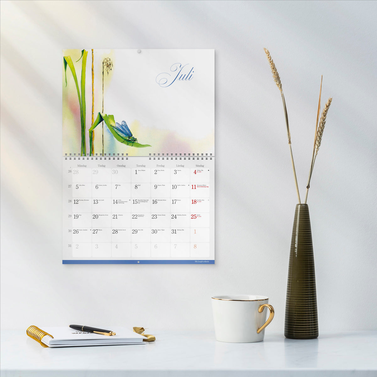 Väggkalender 2027 Naturalmanacka