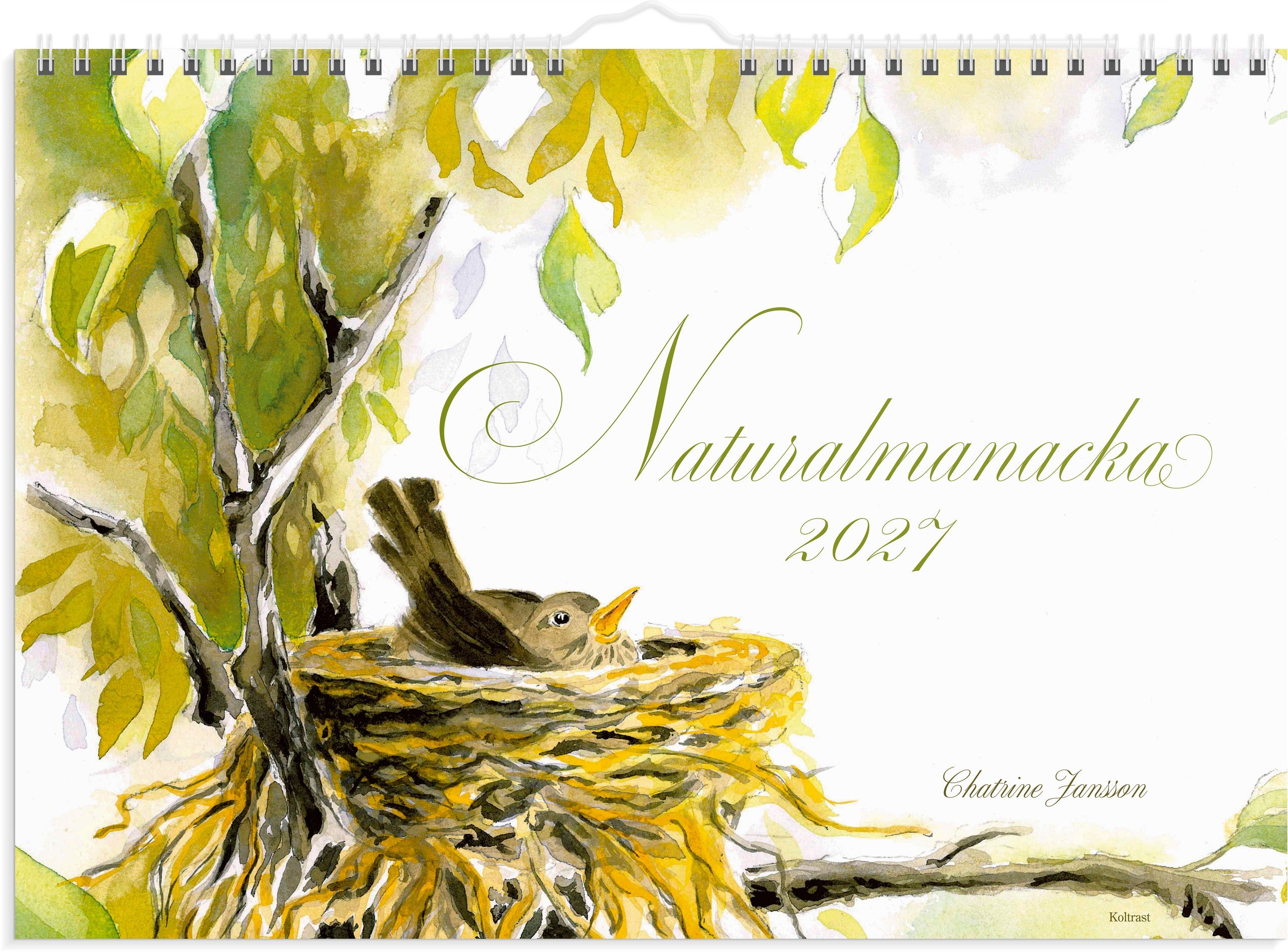 Väggkalender 2027 Naturalmanacka