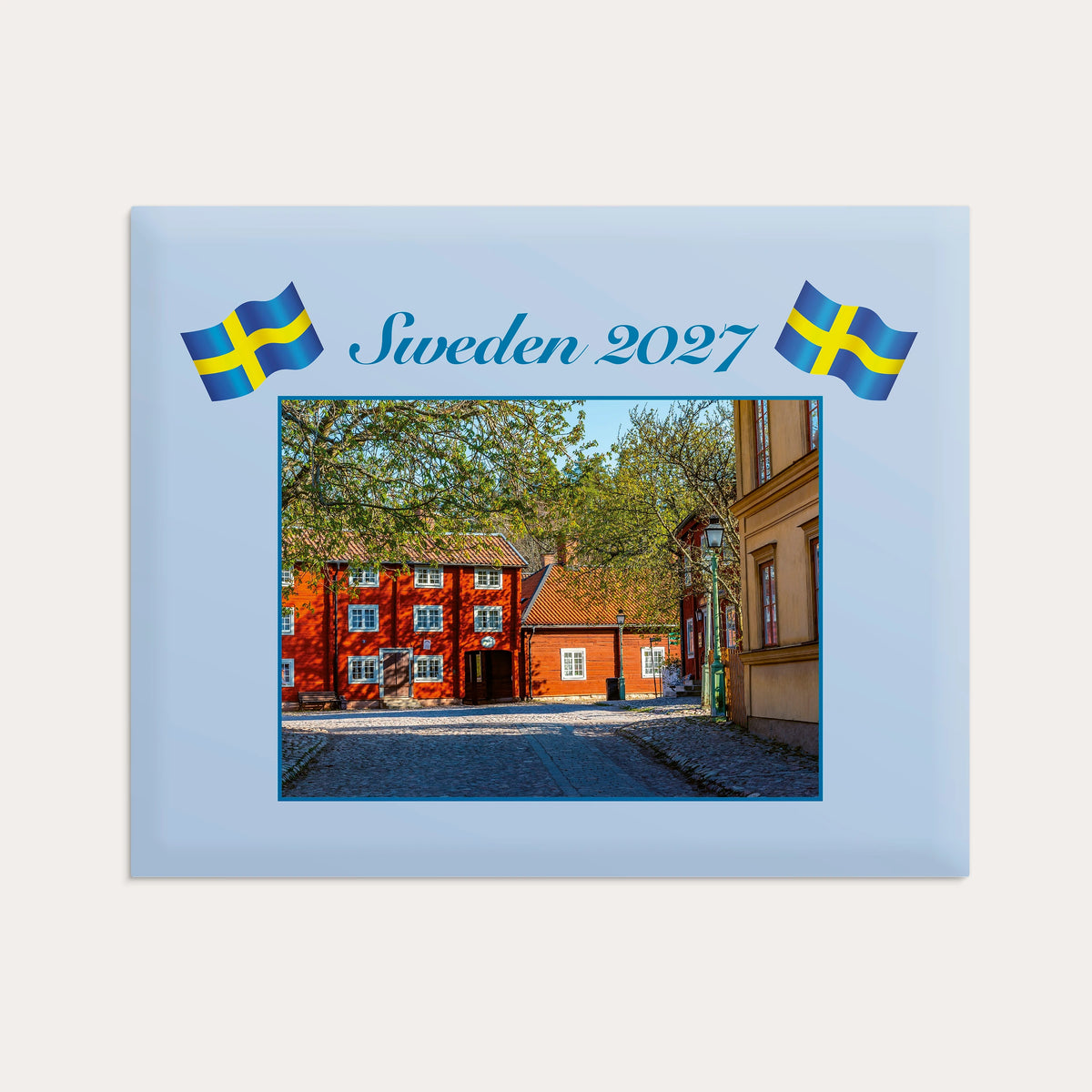Väggkalender Sweden 2027 med kuvert