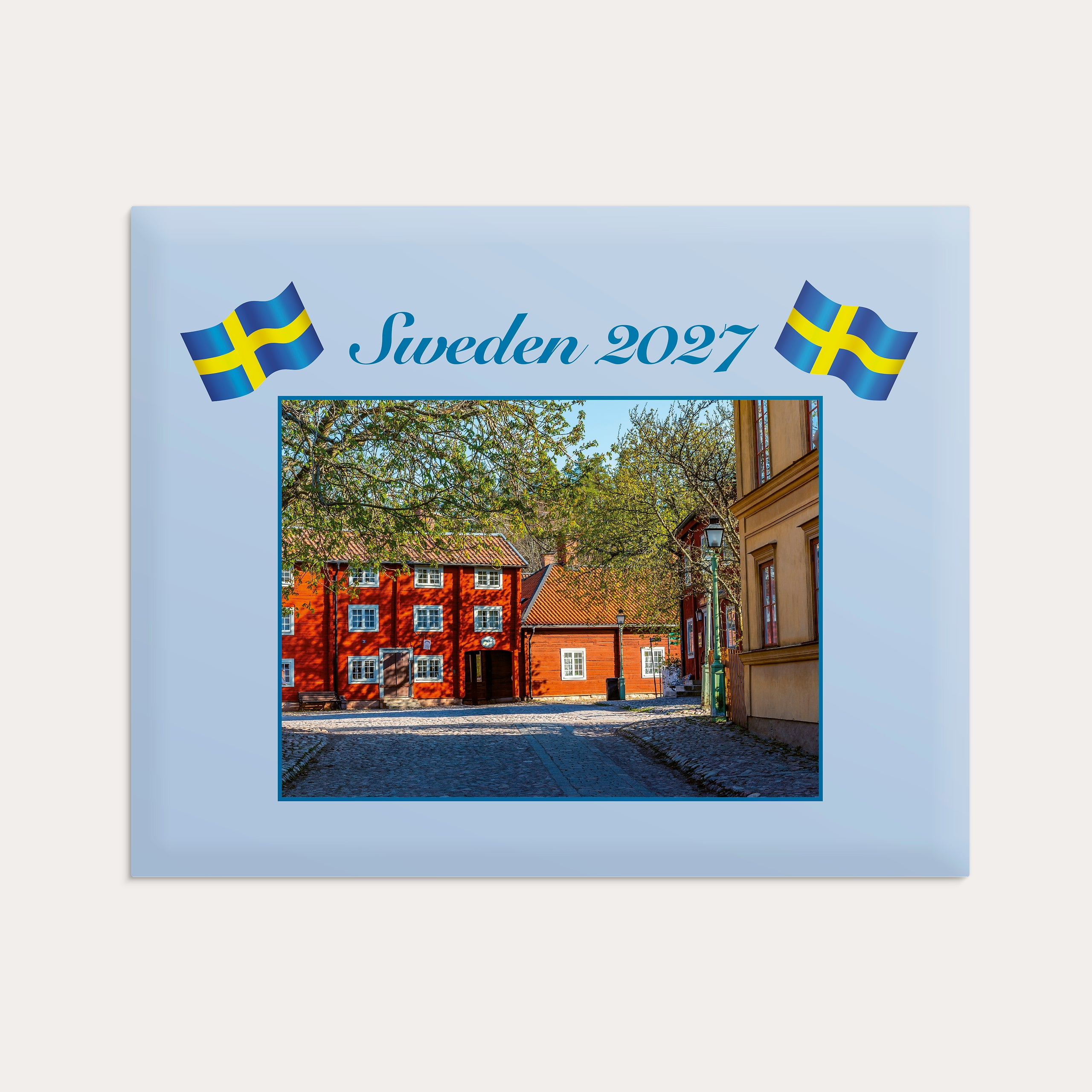 Väggkalender Sweden 2027 med kuvert