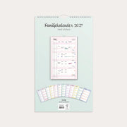 Familjekalender Pastell 2027 stickers