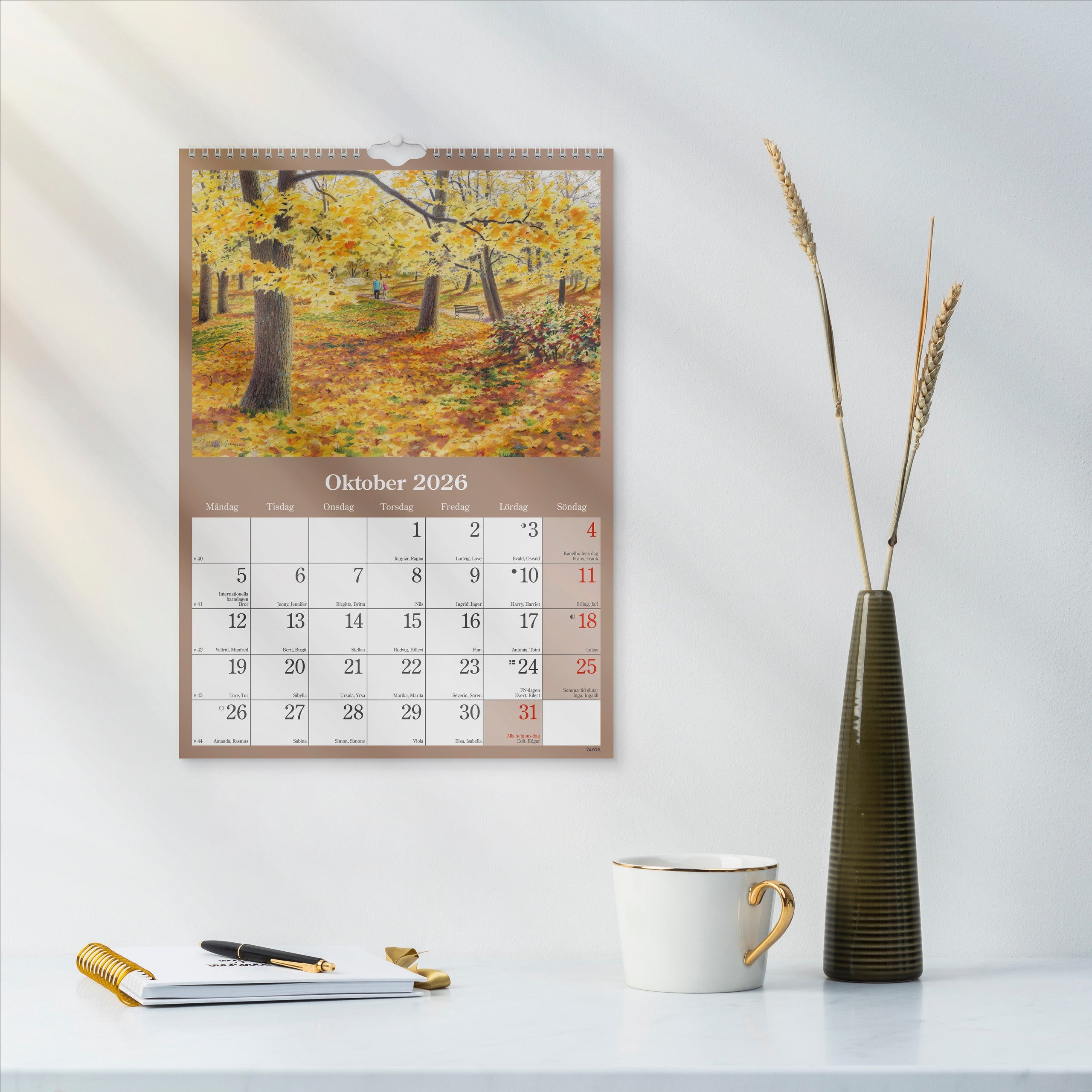 Väggkalender 2026 Klassiska Sverige