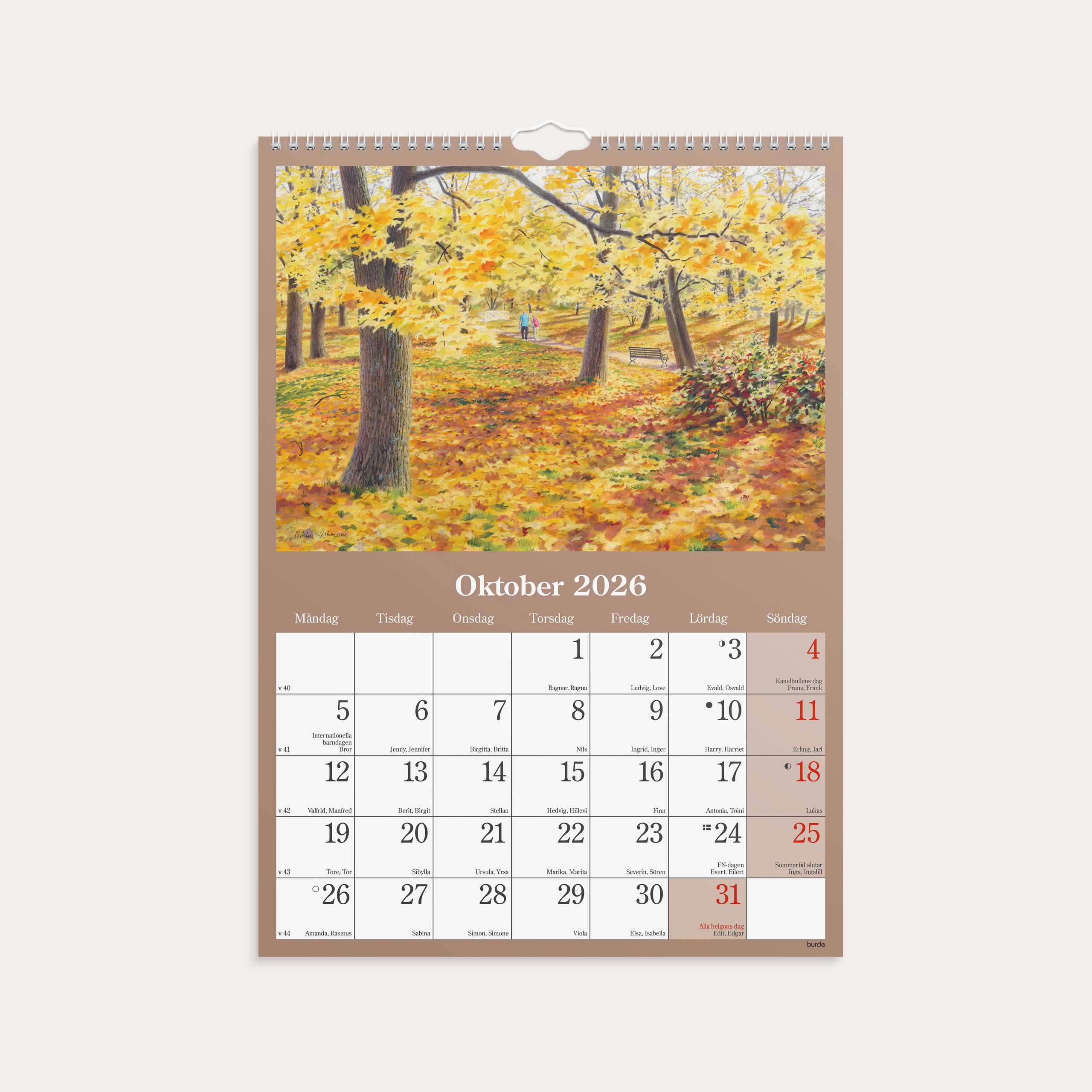 Väggkalender 2026 Klassiska Sverige