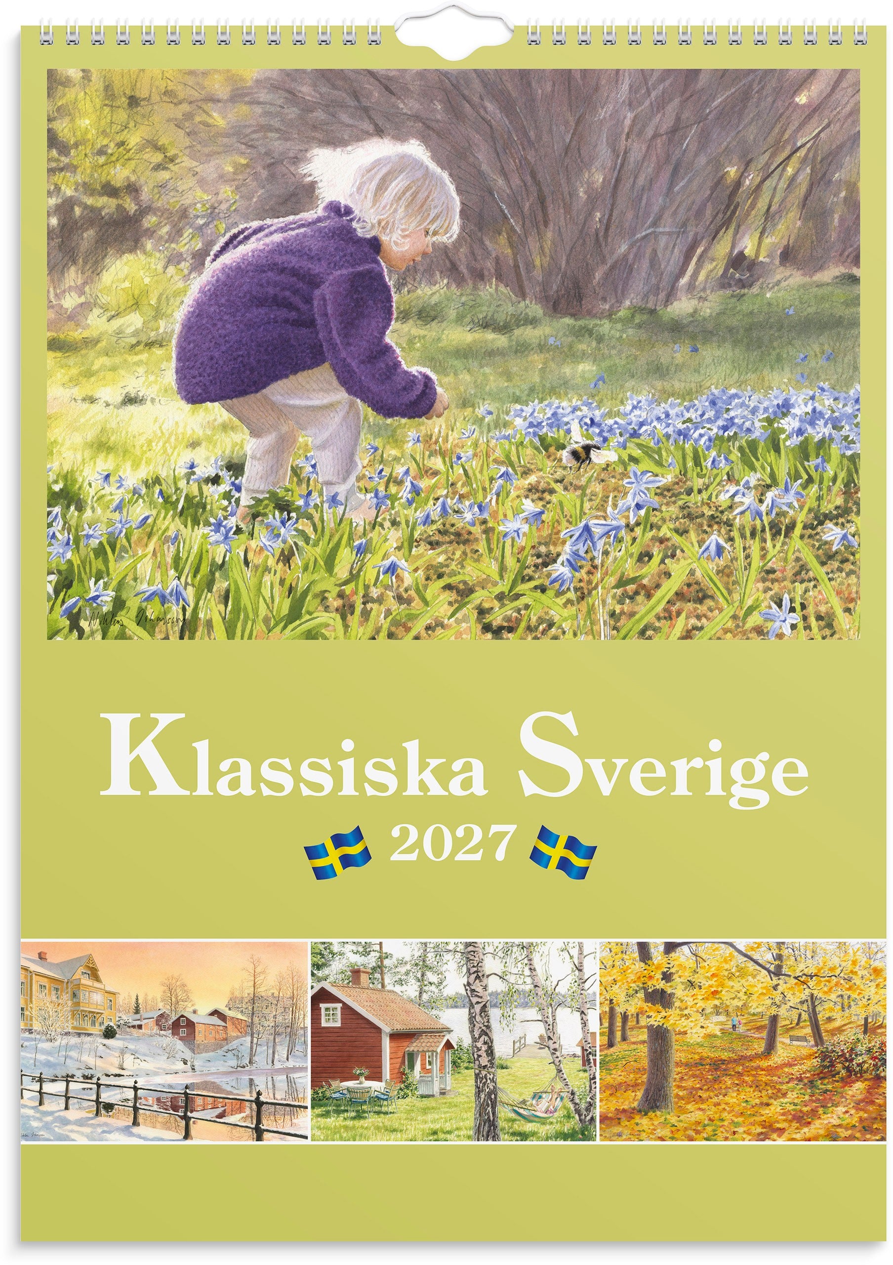Väggkalender 2027 Klassiska Sverige