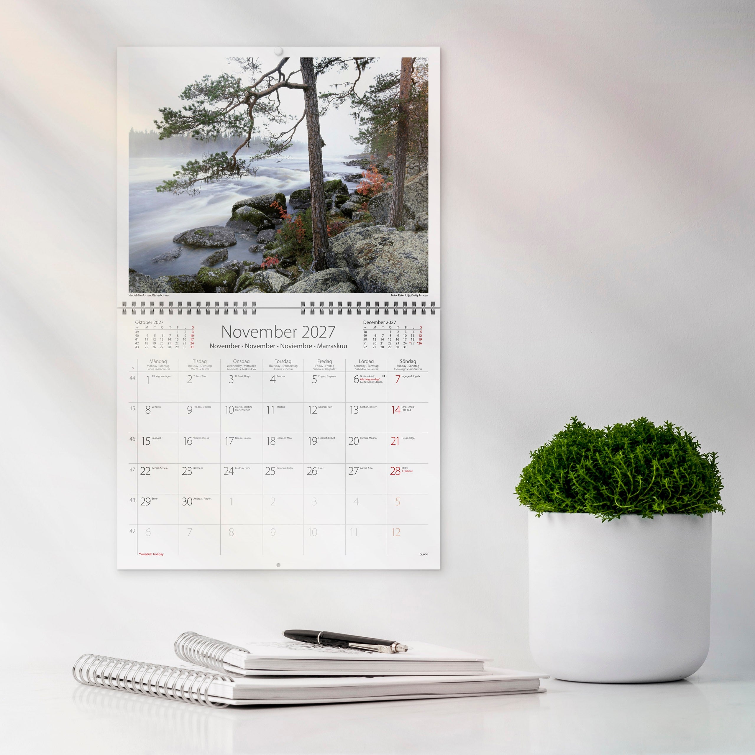 Väggkalender 2027 Vår vackra skog