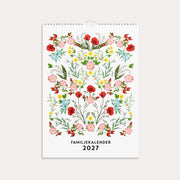 Familjekalender 2027 Illustrerad blomster