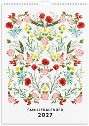 Familjekalender 2027 Illustrerad blomster