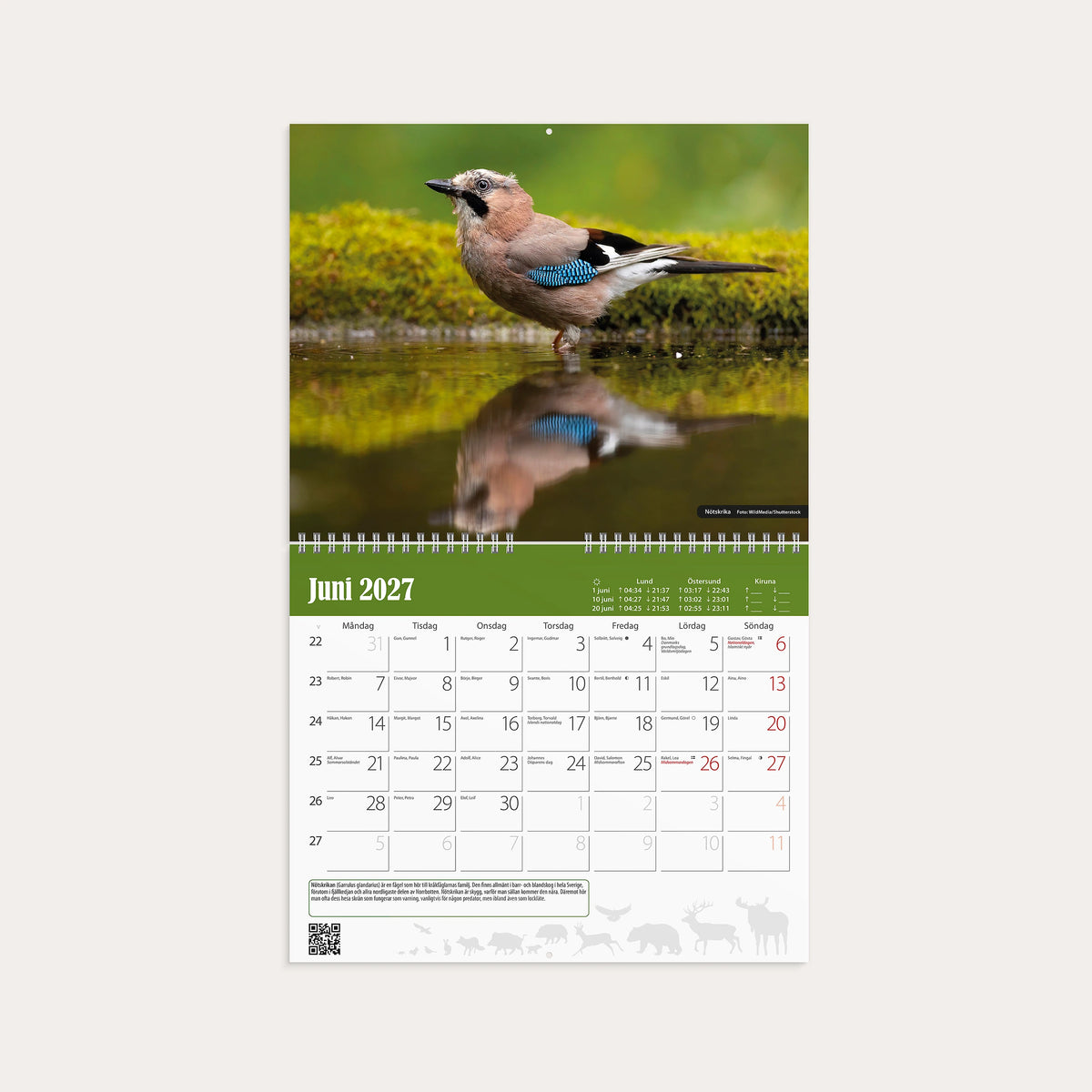 Väggkalender 2027 Jaktkalender