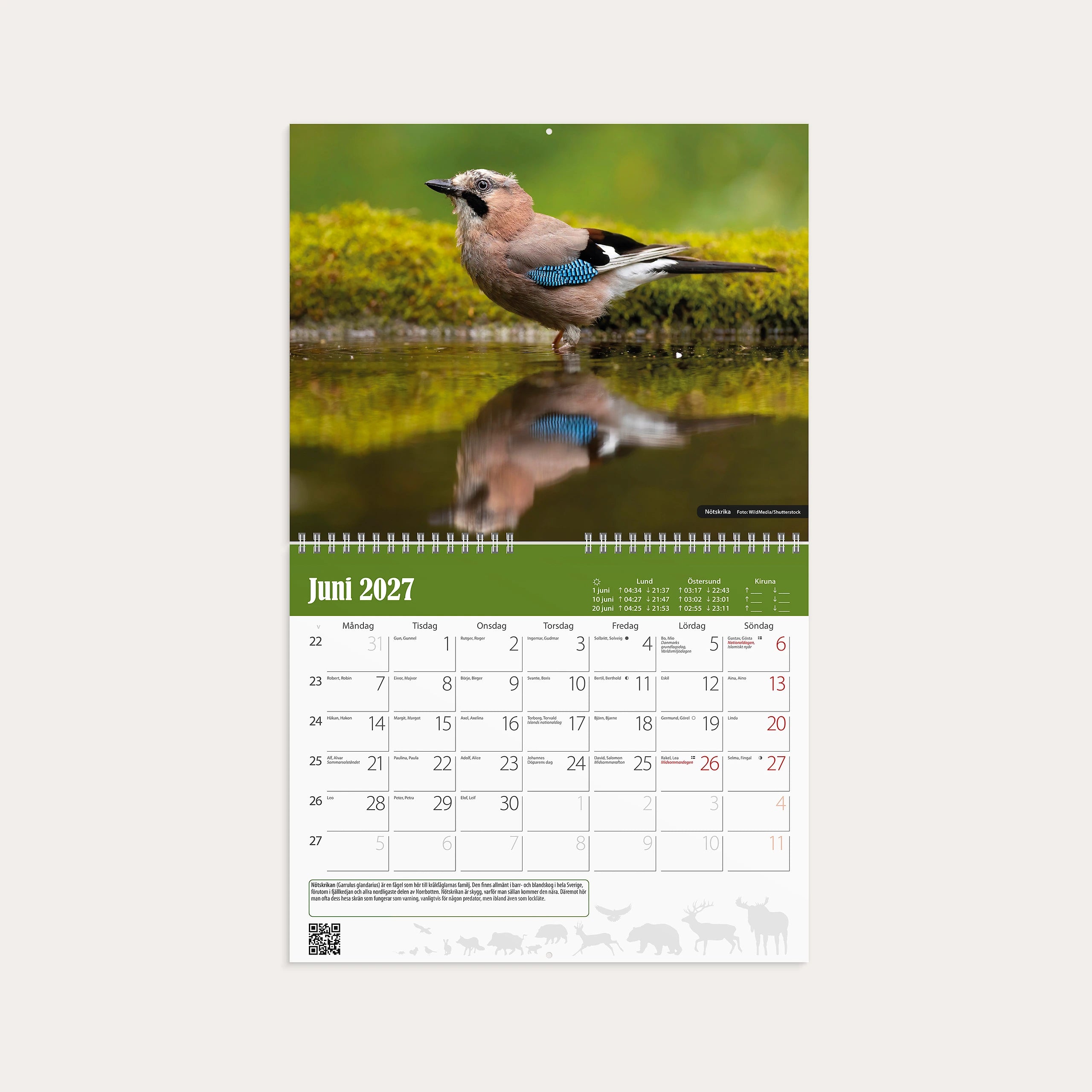 Väggkalender 2027 Jaktkalender